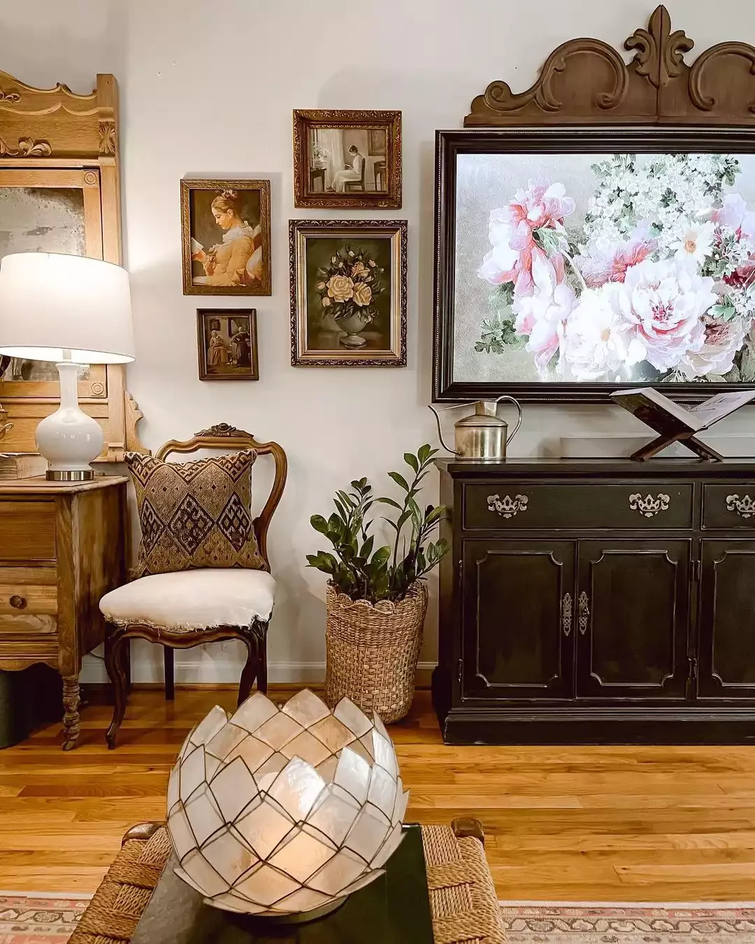 22 Beautiful Ways to Style Your Farmhouse TV Stand That'll Transform Your Space 8 Style a Watering Can