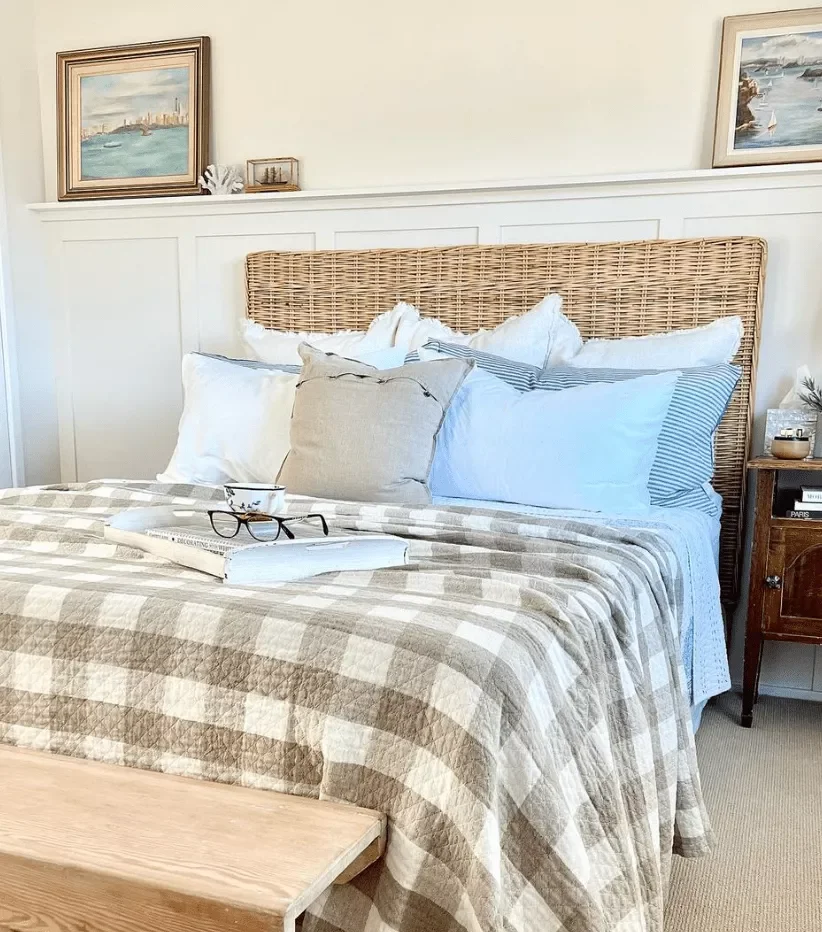 35 Stunning Beach-Inspired Bedroom Ideas That'll Transform Your Space 5 Style a Wicker Headboard