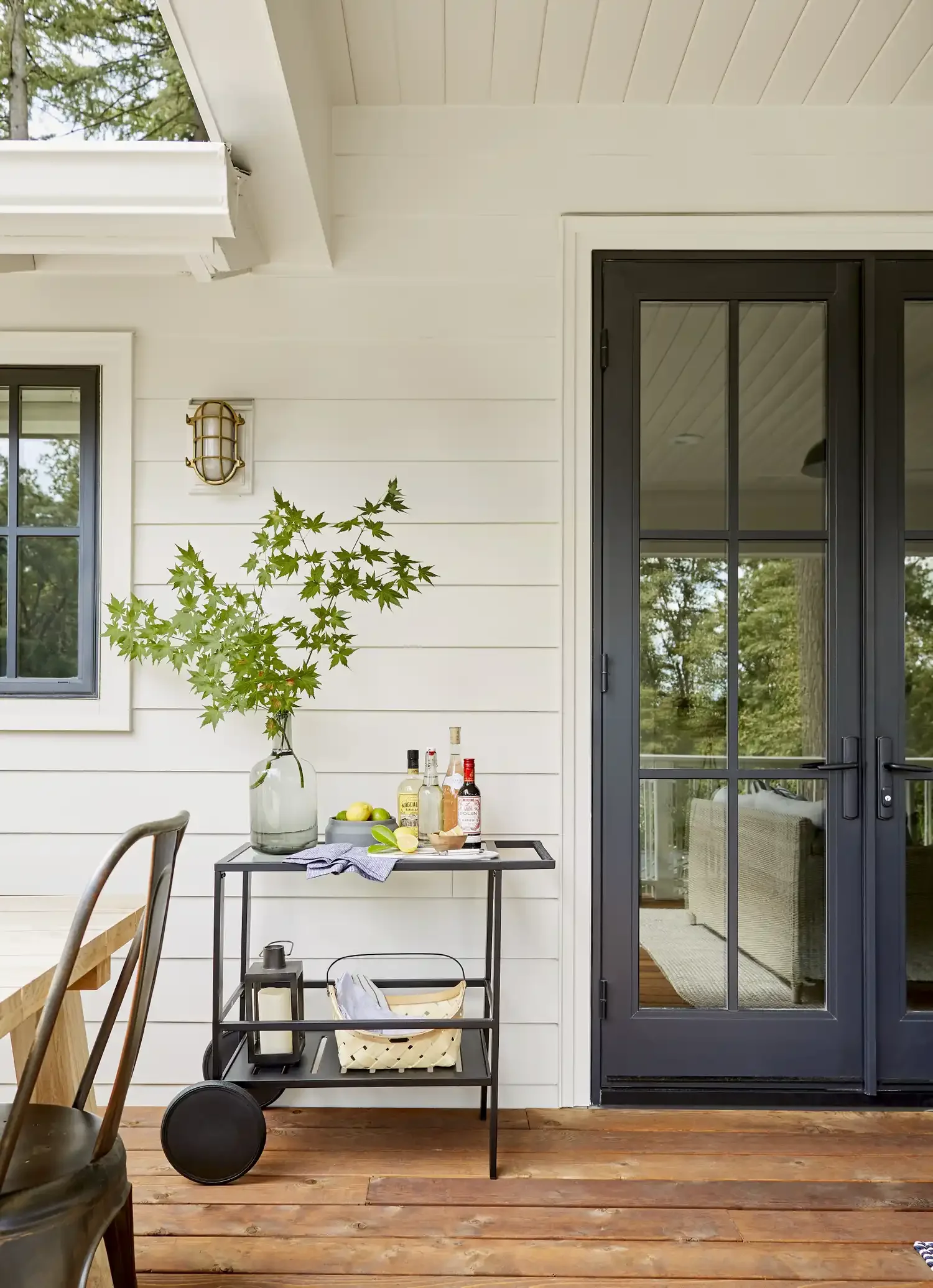 15 Outdoor Room Ideas That Transform Your Backyard Space Style an Outdoor Bar Cart
