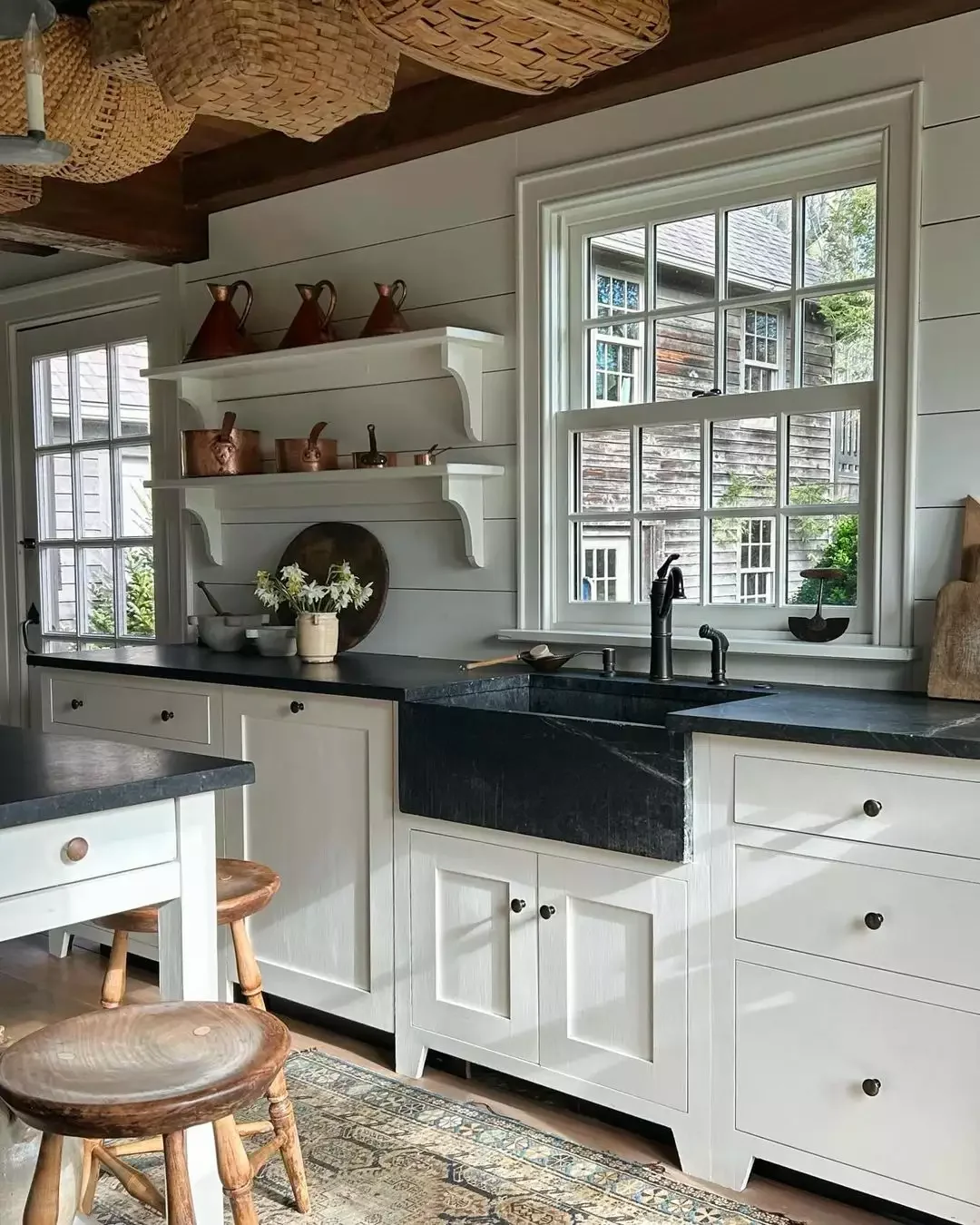 32 Charming Country Kitchen Ideas That'll Make You Never Want to Leave Your Cooking Space 3 Stylish Ceiling