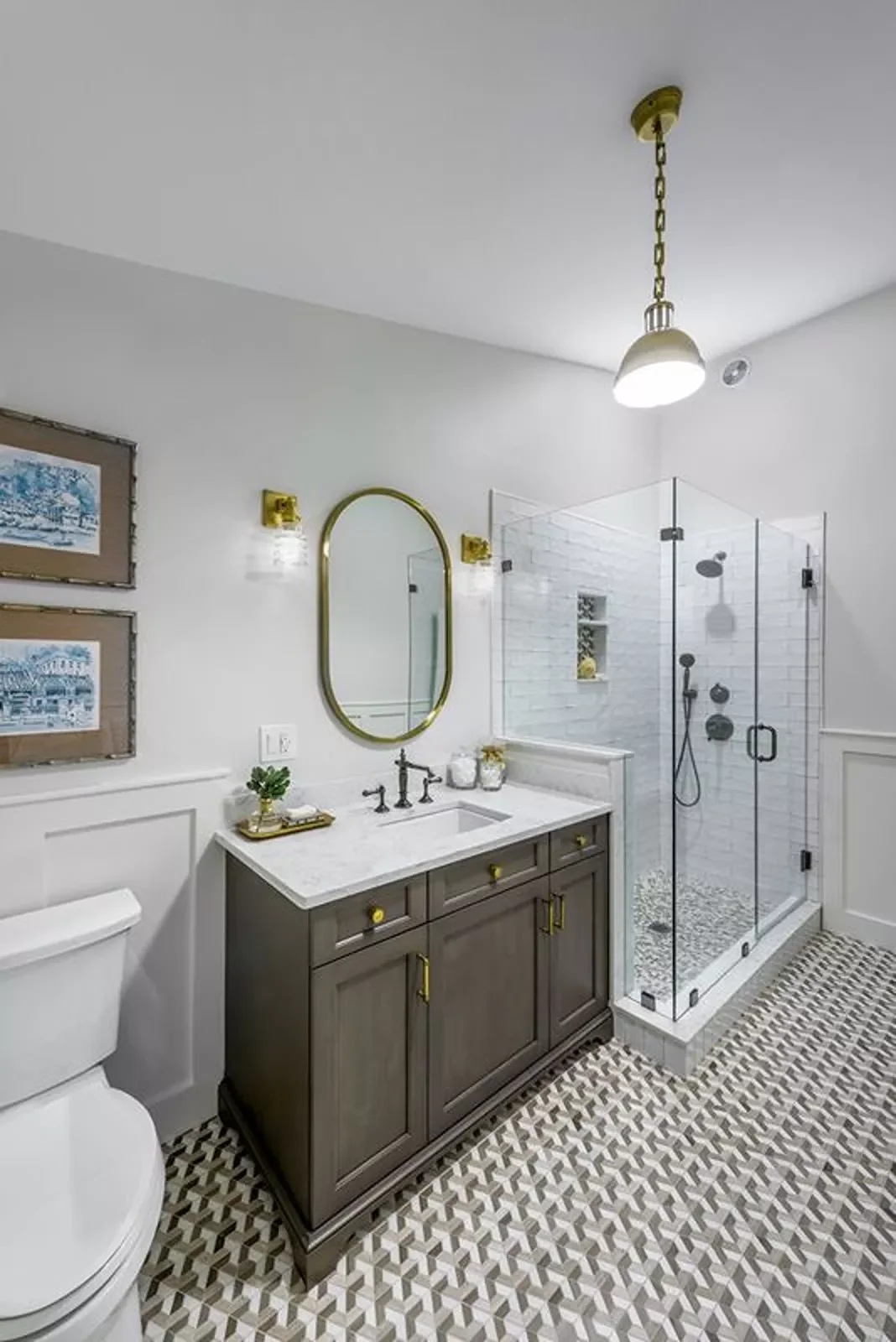 30 Stunning Corner Shower Designs to Elevate Your Bathroom 23 Subway Tiled Shower