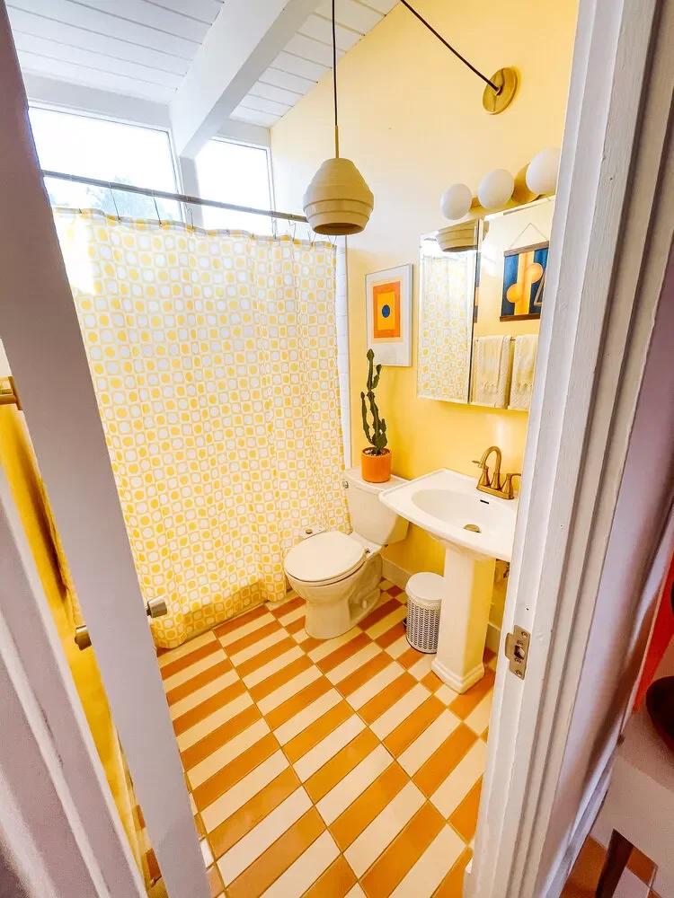 44 Bathroom Accent Wall Ideas That Completely Transform Sunny Yellow Paint