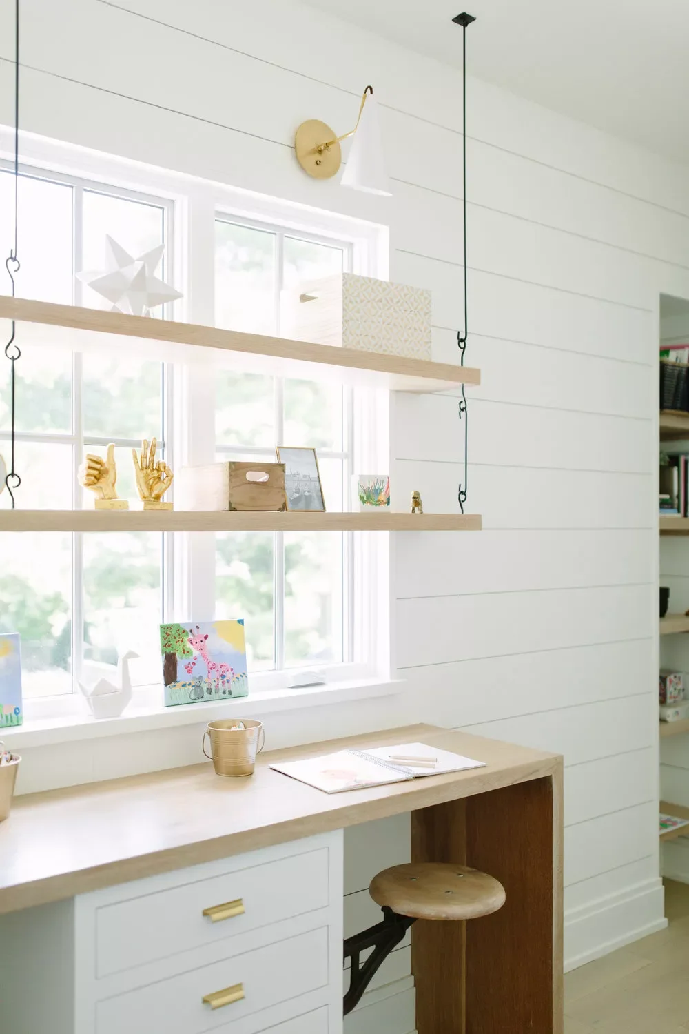 48 Cozy Small Sunroom Ideas That Will Transform Your Space 47 Sunroom Office Shelves