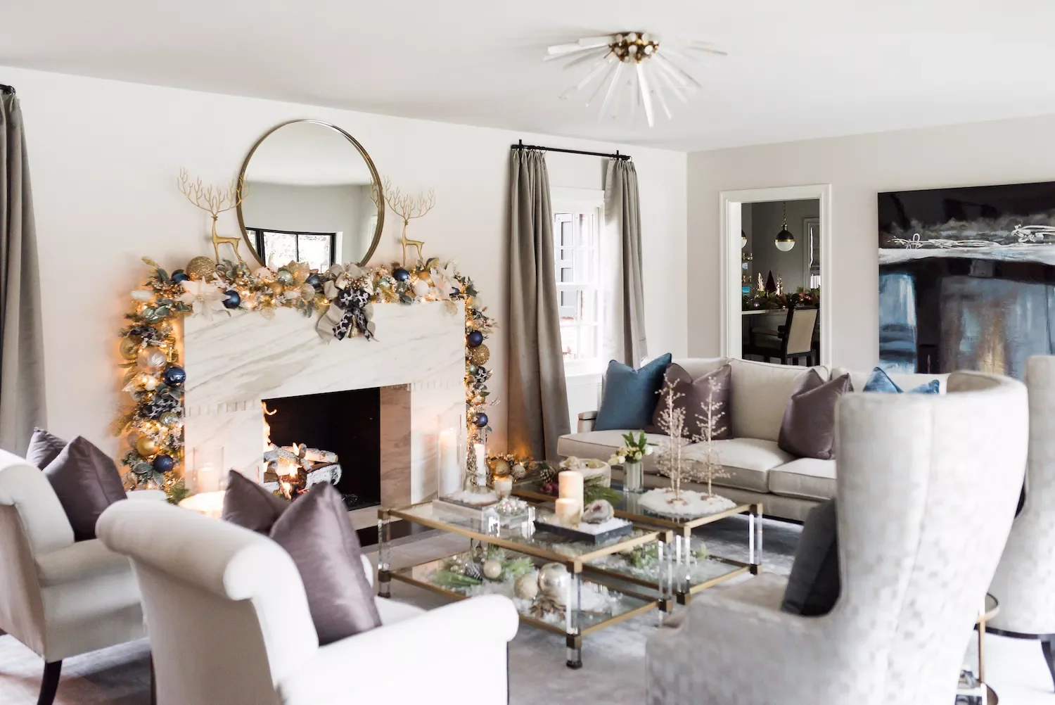 56 Magical Christmas Mantel Decorating Ideas to Transform Your Holiday Home 10 Supersize the Garland