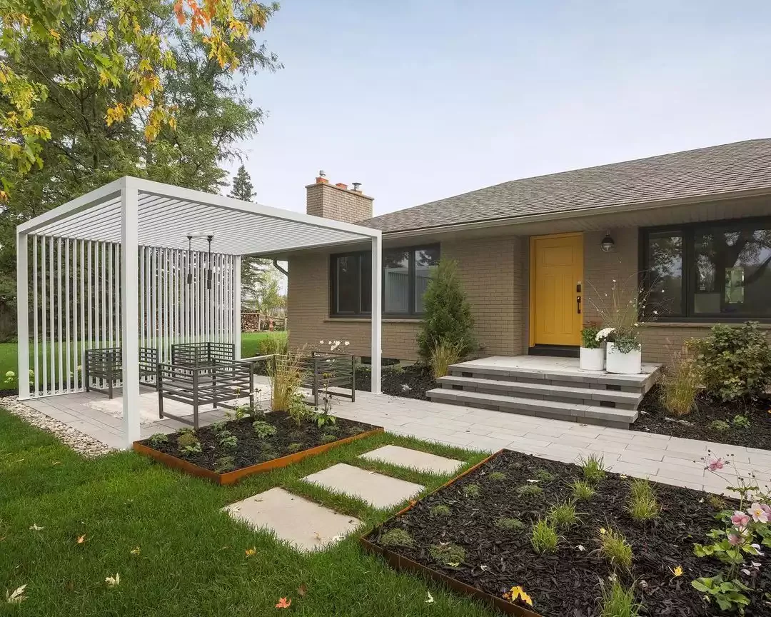 Surround the Patio with Flower Beds