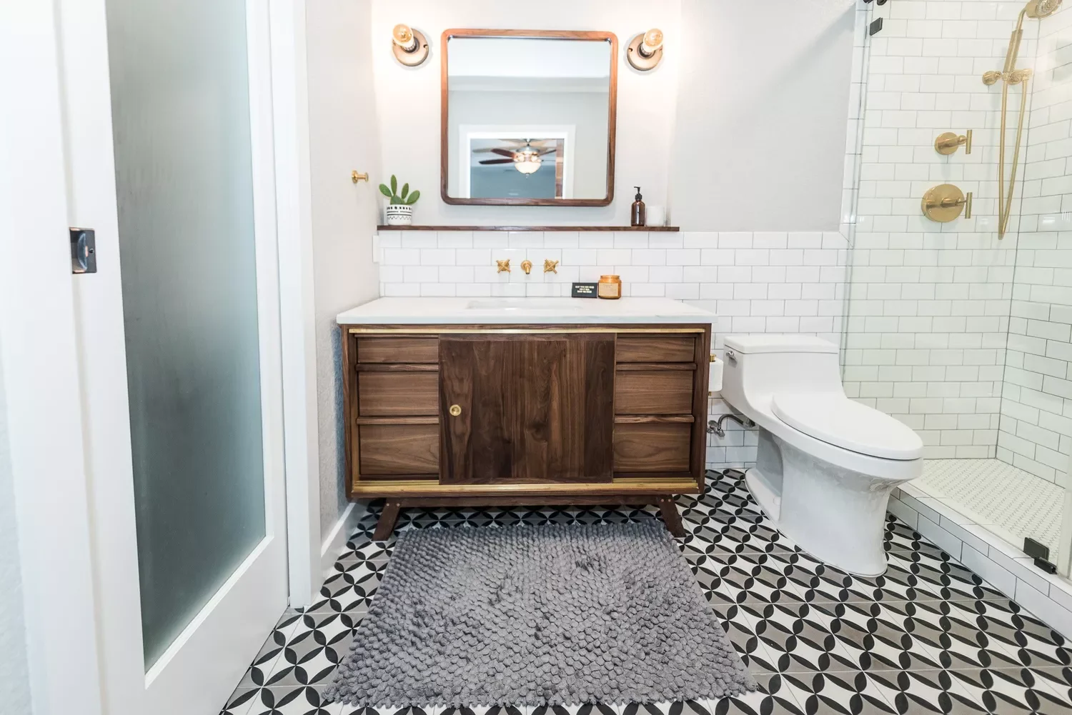 15 Stunning Midcentury Modern Tile Designs That Will Transform Your Home Swap Out Your Existing Vanity
