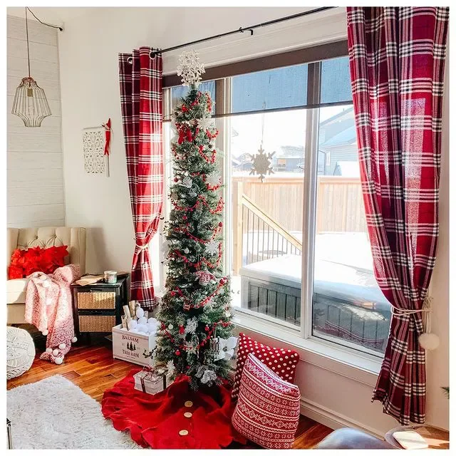 115 Stunning Christmas Decorating Ideas to Transform Your Home This Holiday Season Swap Out the Curtains