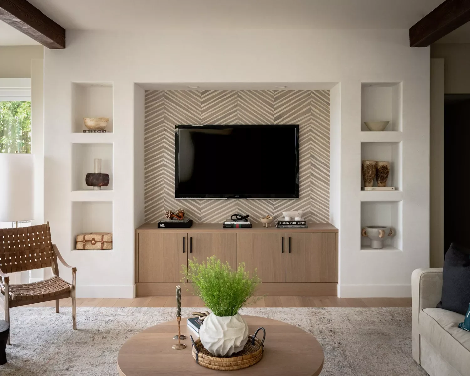 35 Stylish TV Wall Ideas That Transform Your Living Space 13 TV Wall With Cubbies