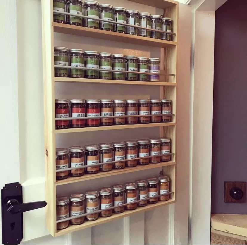 20 Creative Spice Organization Ideas That Will Transform Your Kitchen Take Advantage of Your Back Door