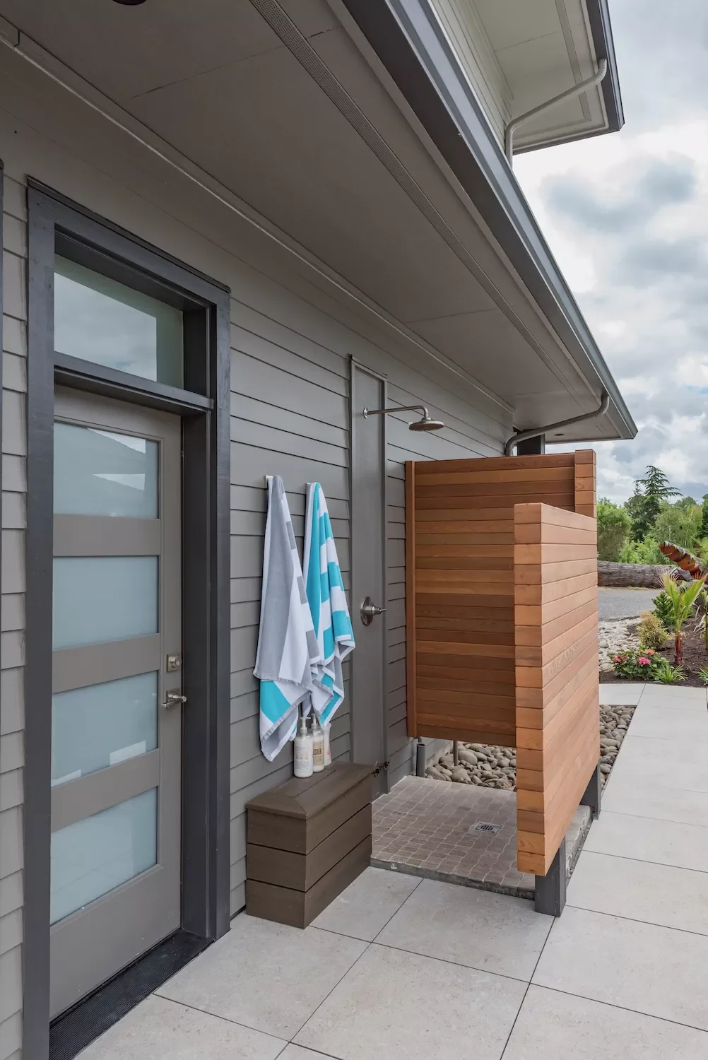 34 Stunning Outdoor Shower Ideas to Transform Your Backyard Oasis 15 Teak Wood Outdoor Shower