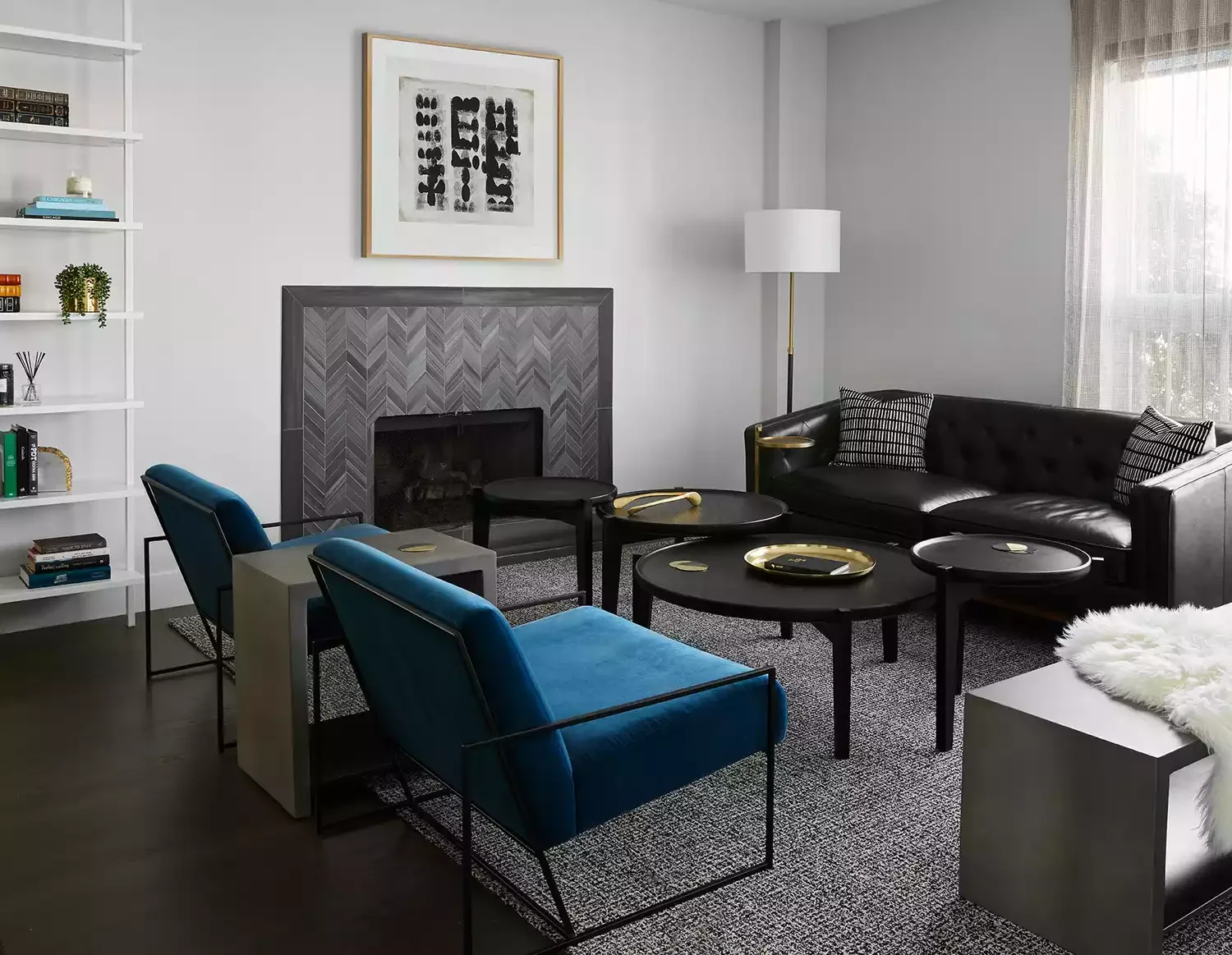 50 Contemporary Fireplace Designs That Will Transform Your Living Space 38 Test Out a Modern Chevron Pattern