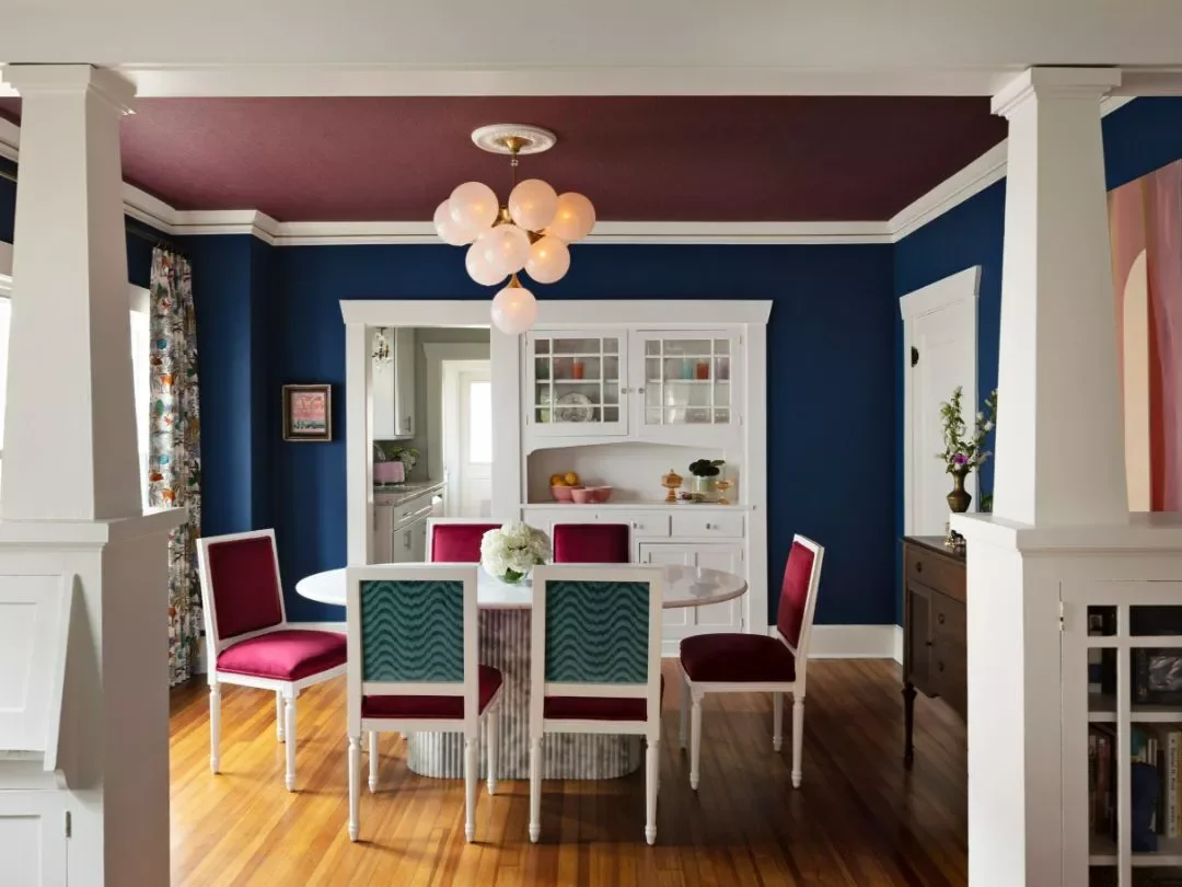 40 Stunning Ceiling Design Ideas to Transform Any Room 5 Textural Wallpapered Ceiling