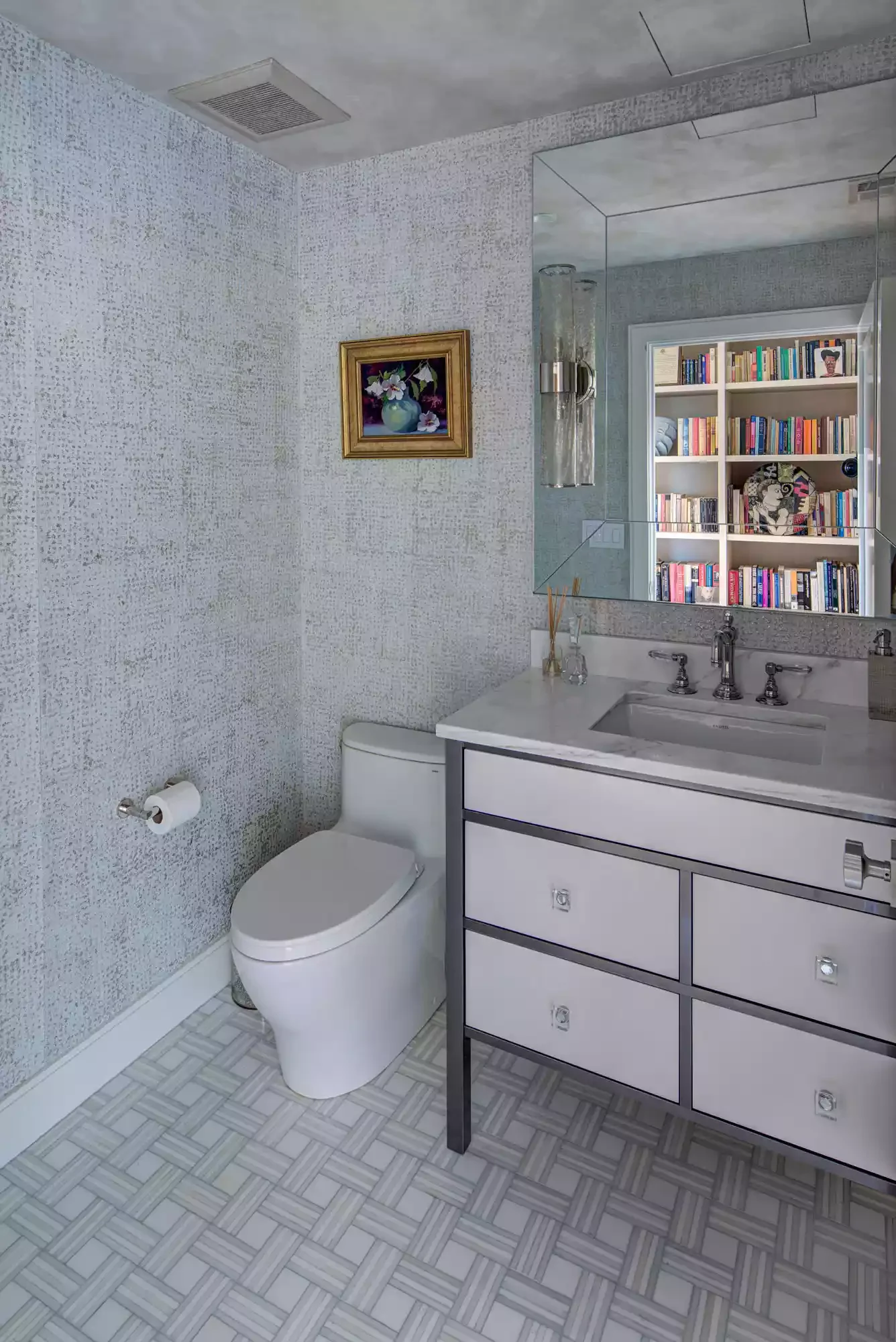 33 Stunning Ceiling Wallpaper Ideas to Transform Your Home's Fifth Wall 24 Textured Gray Wallpaper