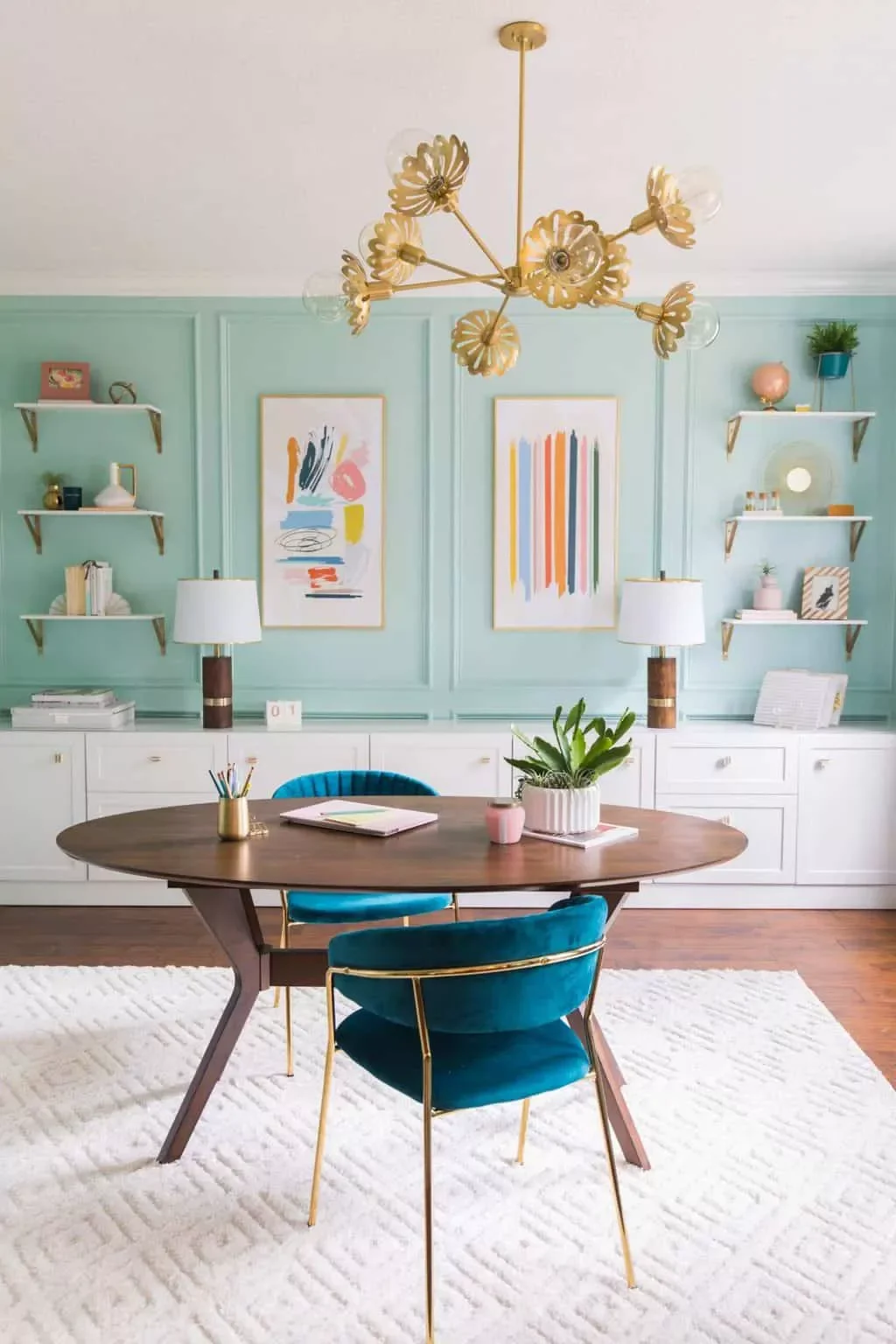30 Stunning Home Office Rug Ideas to Transform Your Work-From-Home Space Texturize It