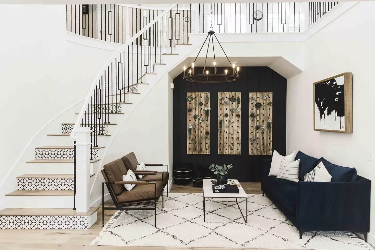 29 Stunning Staircase Design Ideas to Transform Your Home's Interior 5 The Coziest Staircase Entryway