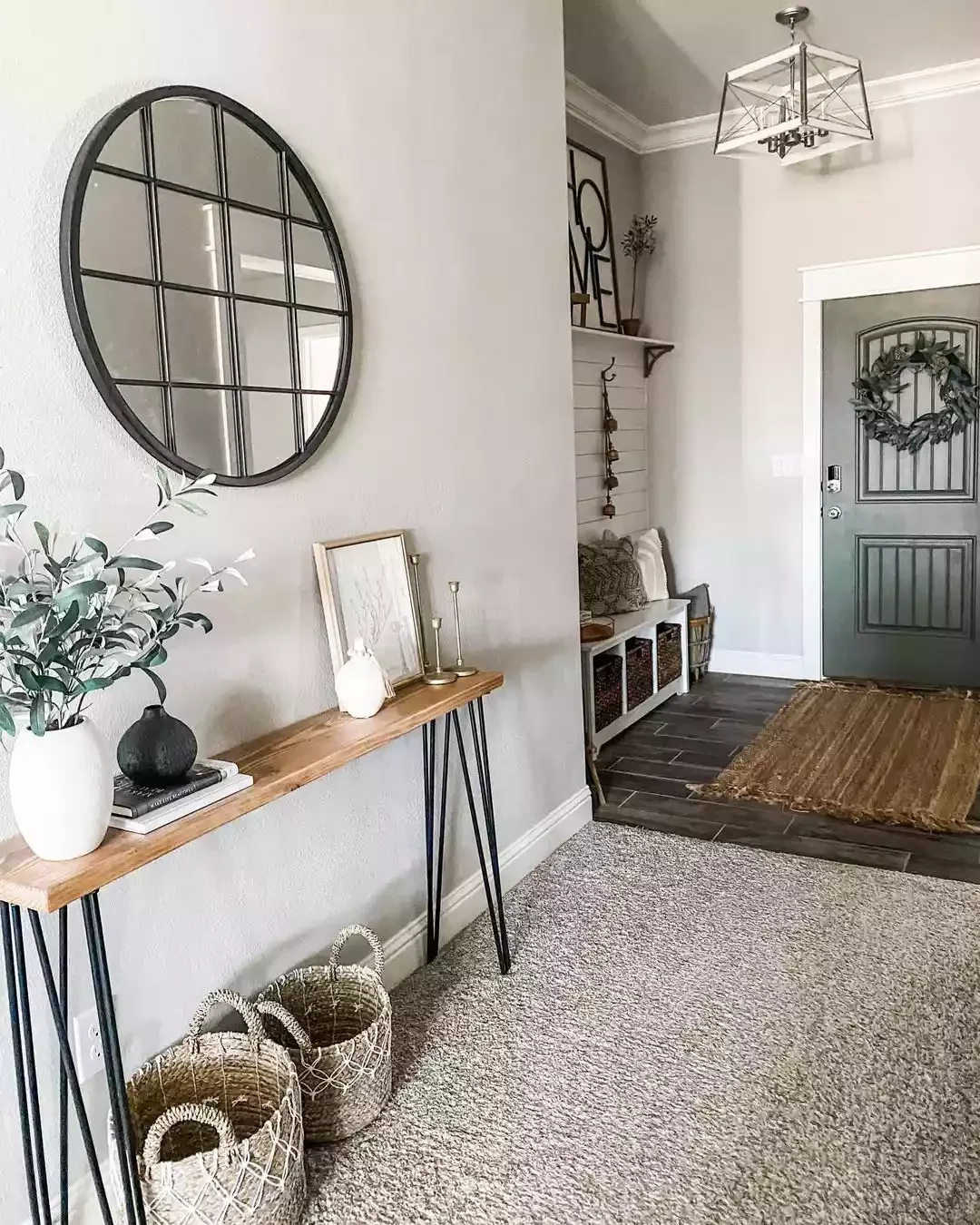 30 Beautiful Modern Farmhouse Entryway Ideas to Create a Stunning First Impression Think Narrow