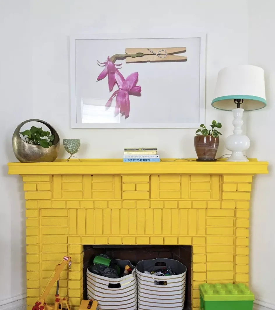 36 Stunning Painted Fireplace Ideas to Transform Your Living Space 20 Think Outside the Box With Sunshine Yellow
