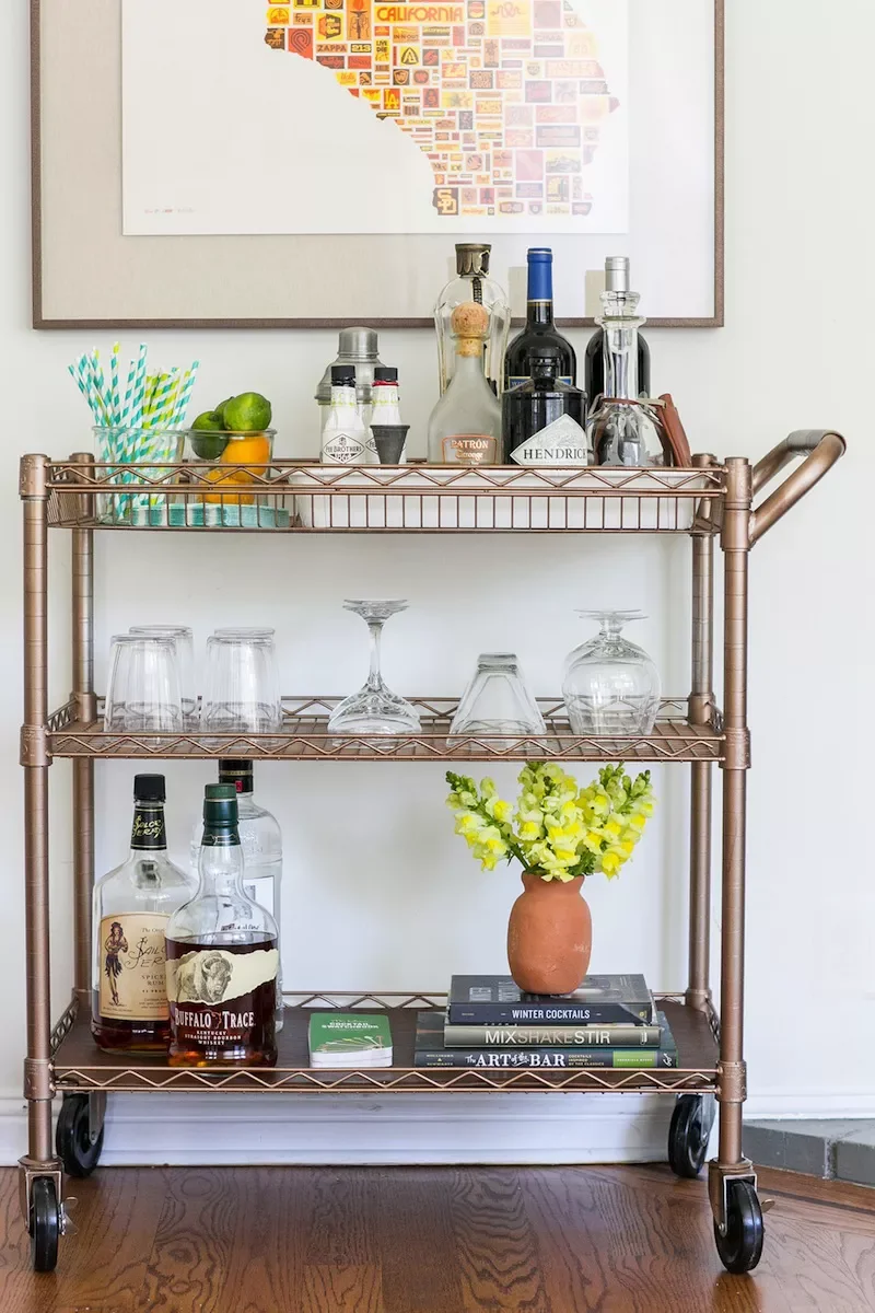 33 Stylish Bar Cart Ideas That'll Transform Your Home Entertainment Game 25 Think Outside the Box