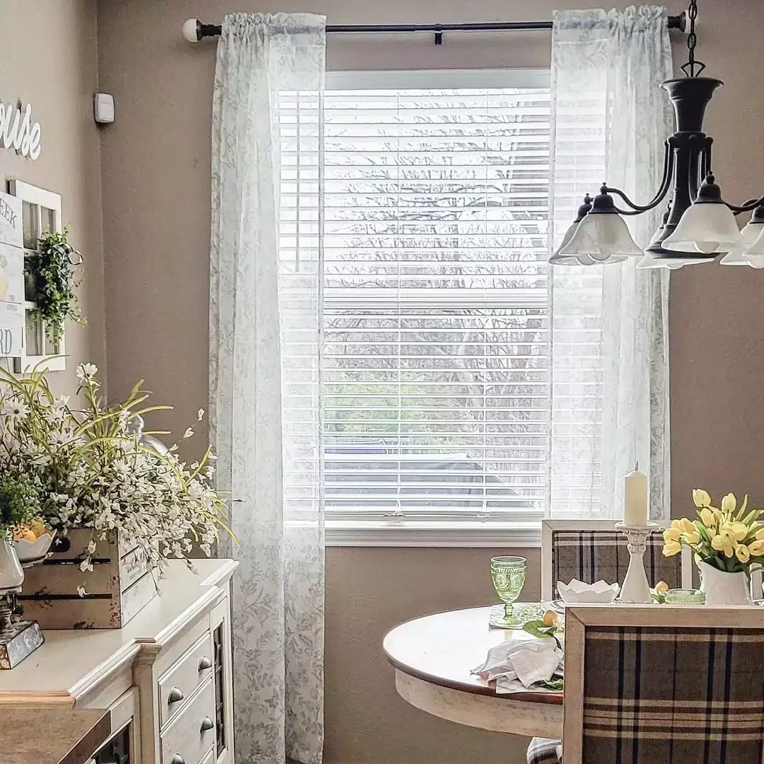 28 Rustic Curtain Ideas to Transform Your Home with Farmhouse Style 18 Think Sheer With a Twist