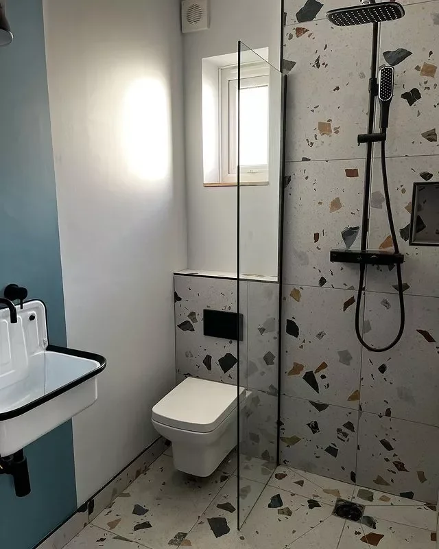 27 Stunning Wet Room Design Ideas That Will Transform Your Bathroom 6 Think Terrazzo