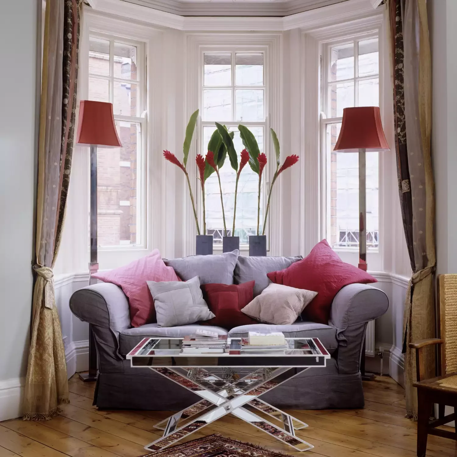 22 Creative Bay Window Dressing Ideas That Will Transform Your Space 12 Tie-Back Curtains