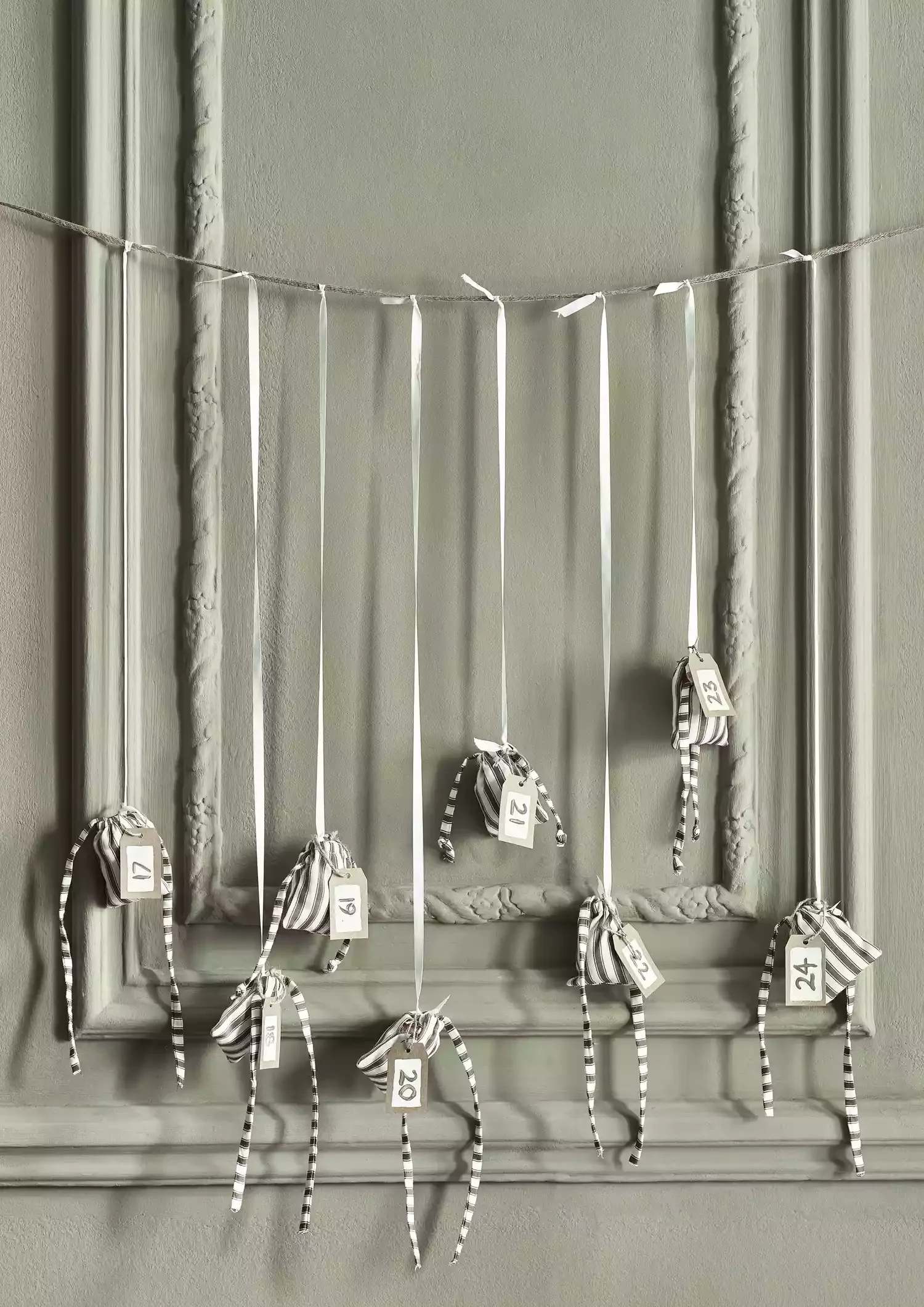 50 Stunning DIY Advent Calendar Ideas That Look Designer-Made 21 Tie It With Ribbons