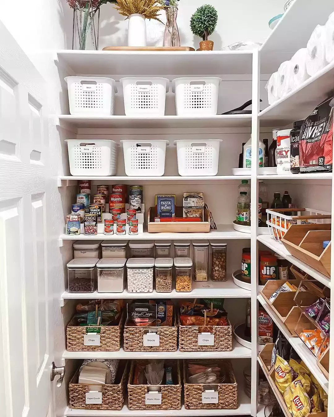 37 Corner Pantry Ideas to Transform Your Kitchen Storage Tiered Shelving