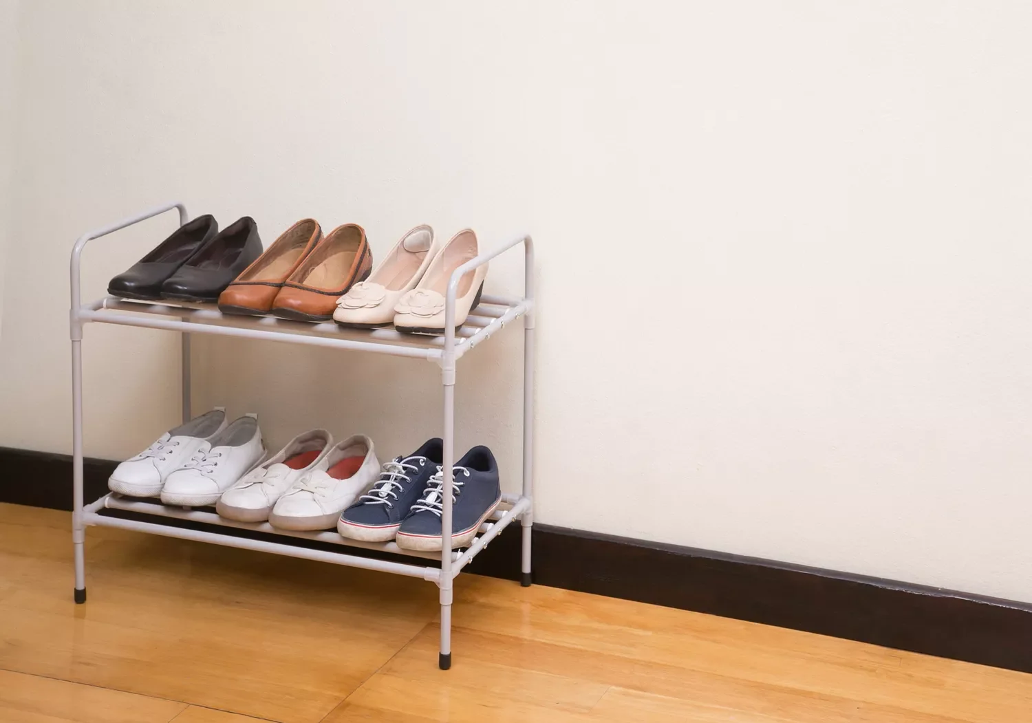 20 Brilliant Garage Shoe Storage Solutions That Actually Work Tiered Shoe Rack