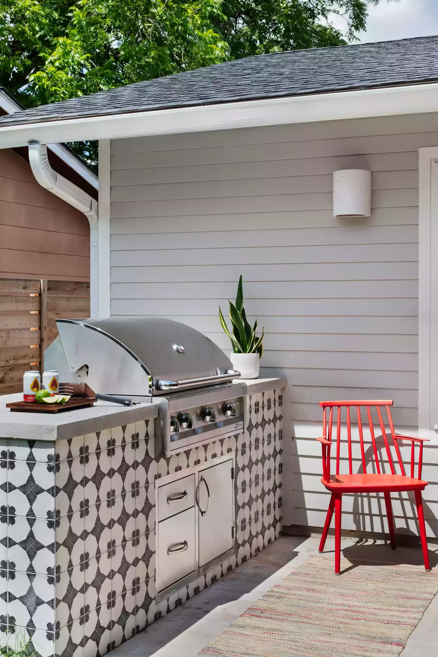 17 Stunning Patio Tile Designs That Will Transform Your Outdoor Space 6 Tile the BBQ