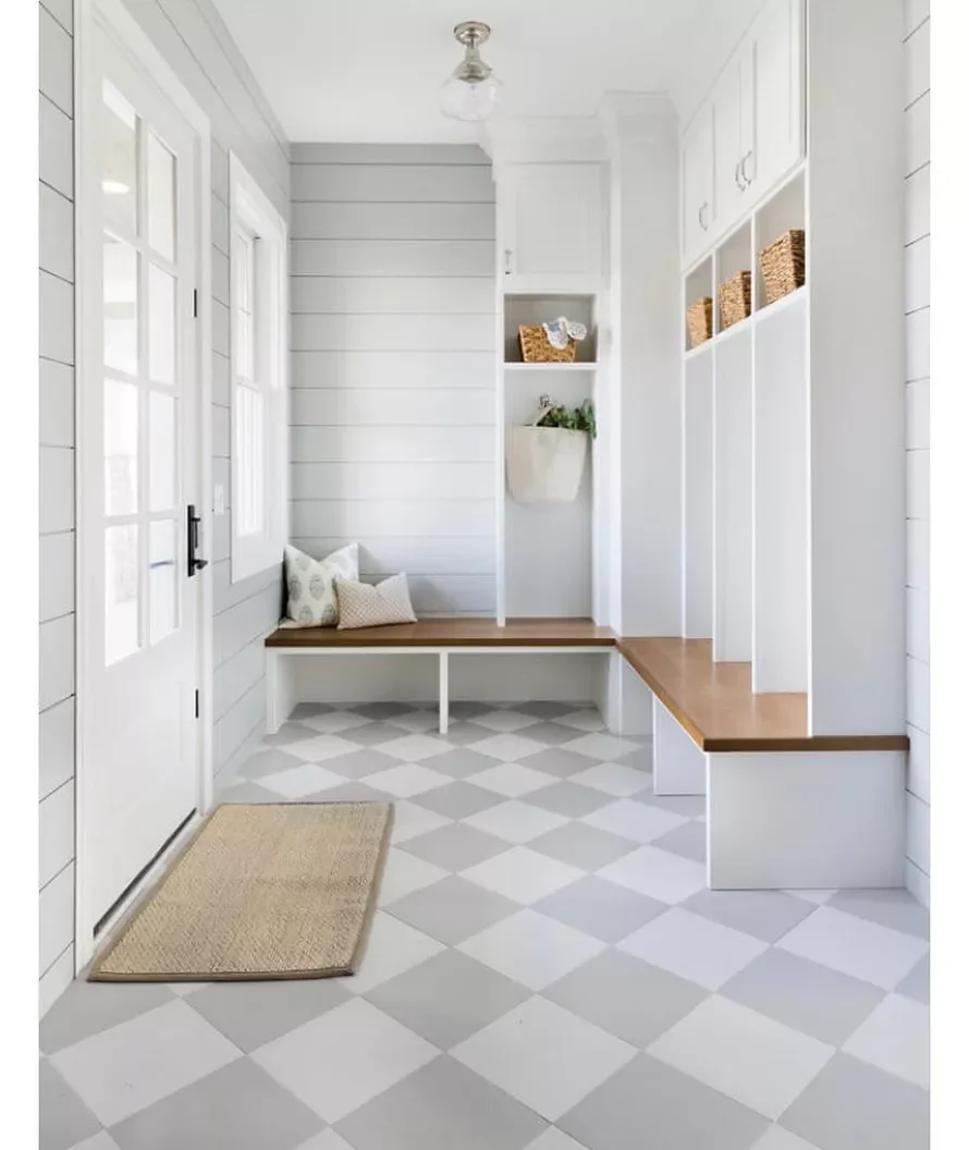 46 Creative Mudroom Design Ideas to Transform Your Entryway Tile the Floor