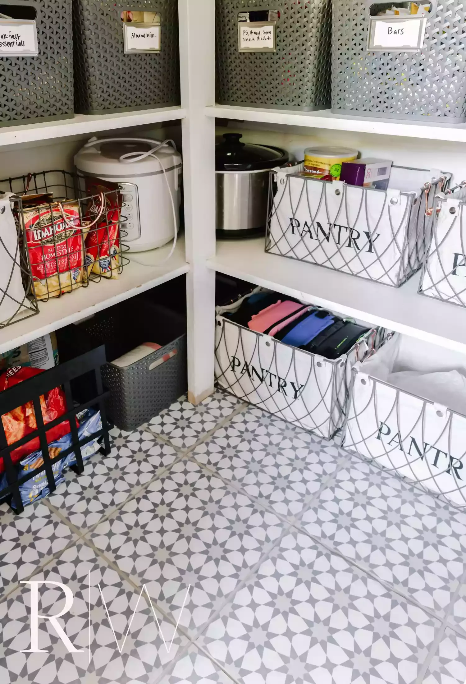 37 Corner Pantry Ideas to Transform Your Kitchen Storage Tiled Corner Pantry