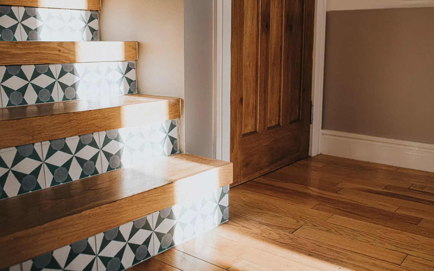 21 Creative Painted Stair Ideas That Will Transform Your Home 4 Tiled Risers