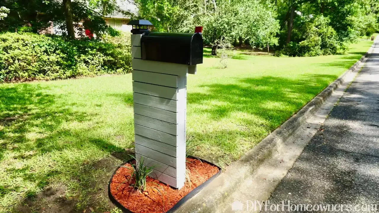 Timber Mailbox Post
