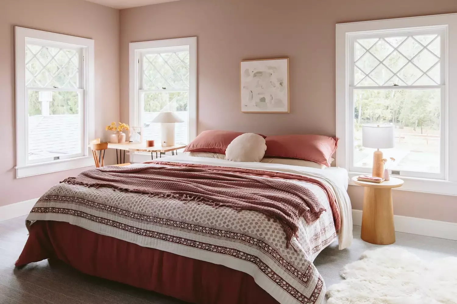 72 Contemporary Bedroom Design Ideas That Transform Your Space Tonal Pinks