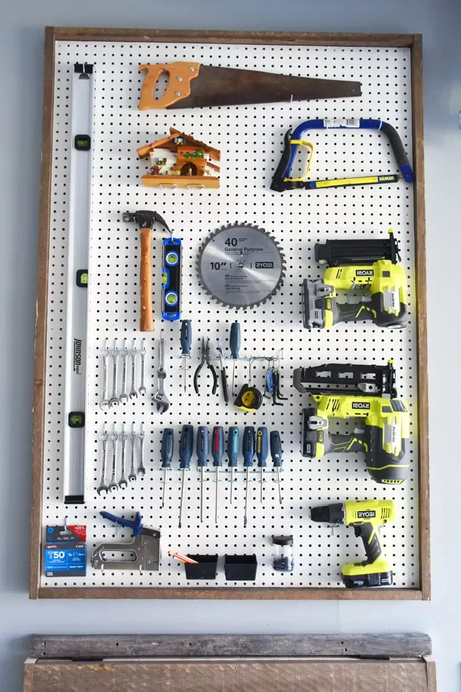 24 Creative Pegboard Organization Ideas That Will Transform Every Space in Your Home Tool Storage