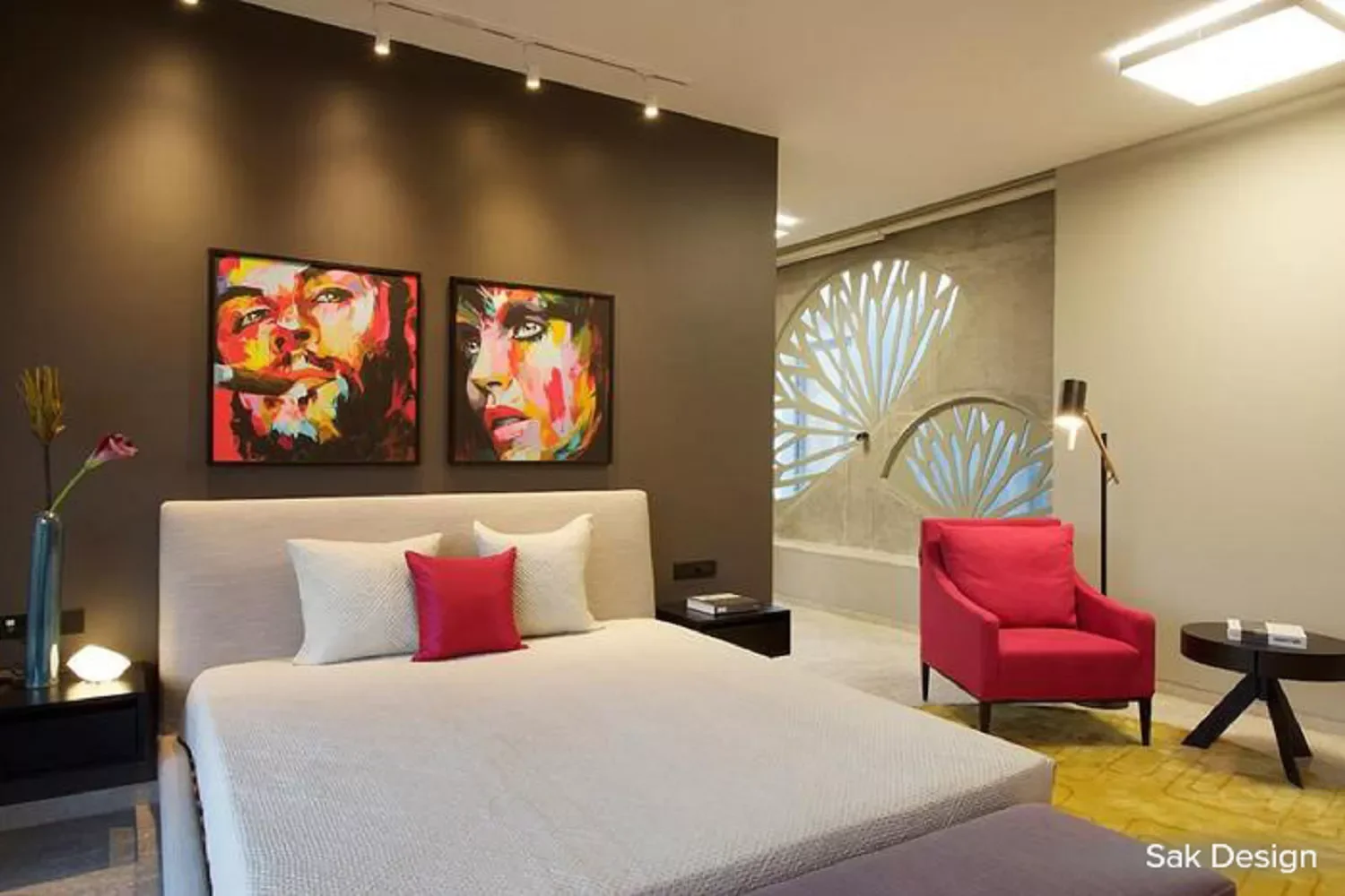 24 Brilliant Primary Bedroom Lighting Ideas That Transform Your Space 12 Track Lighting in the Primary Bedroom