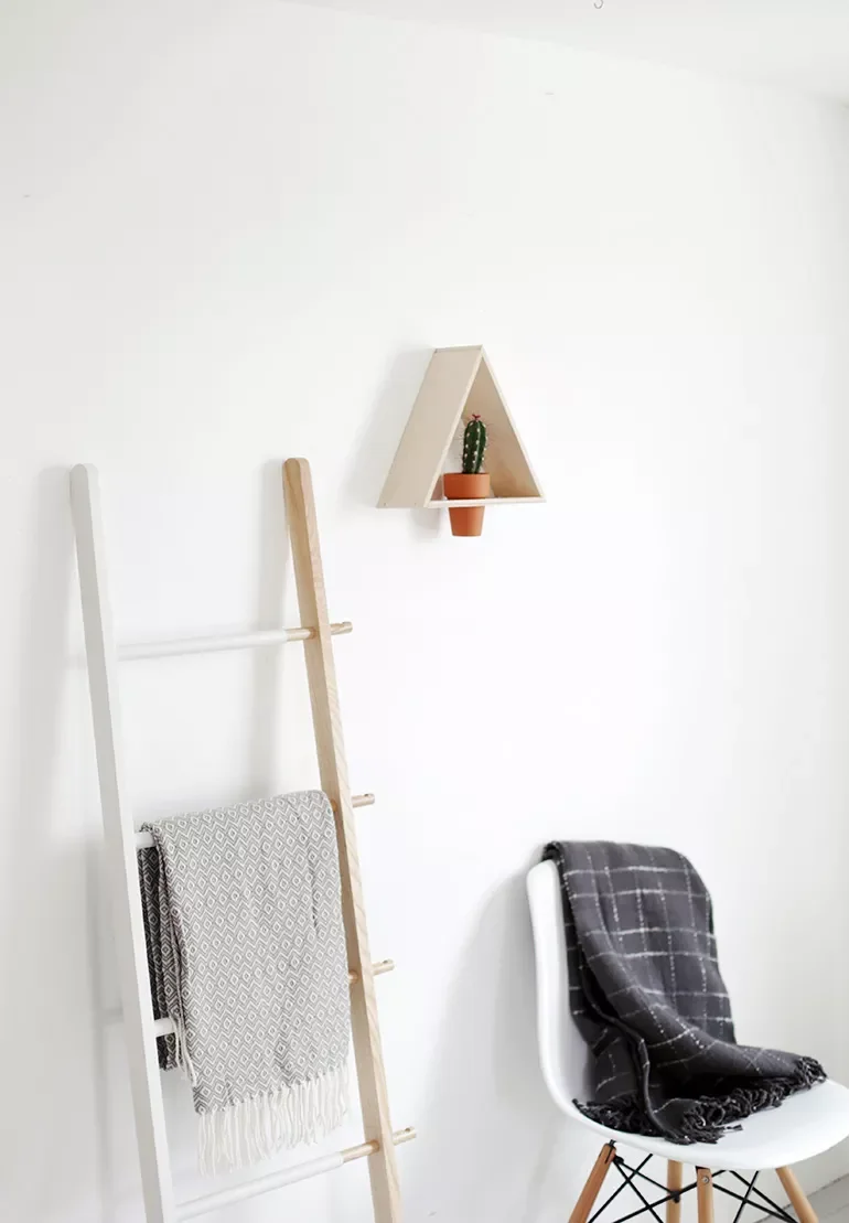 30 Creative DIY Wall Planter Projects to Transform Your Space Triangle Wall Planter