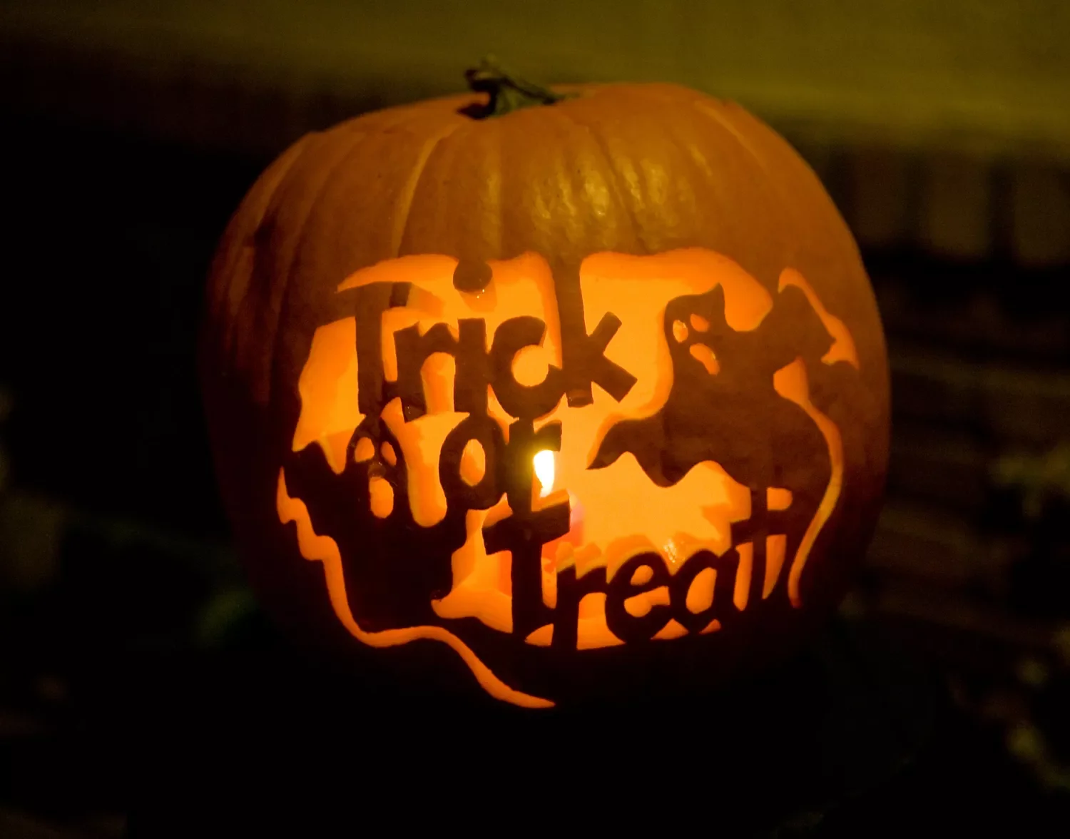 77 Creative Pumpkin Carving Ideas That'll Transform Your Fall Decorating Game 35 Trick or Treat Pumpkin