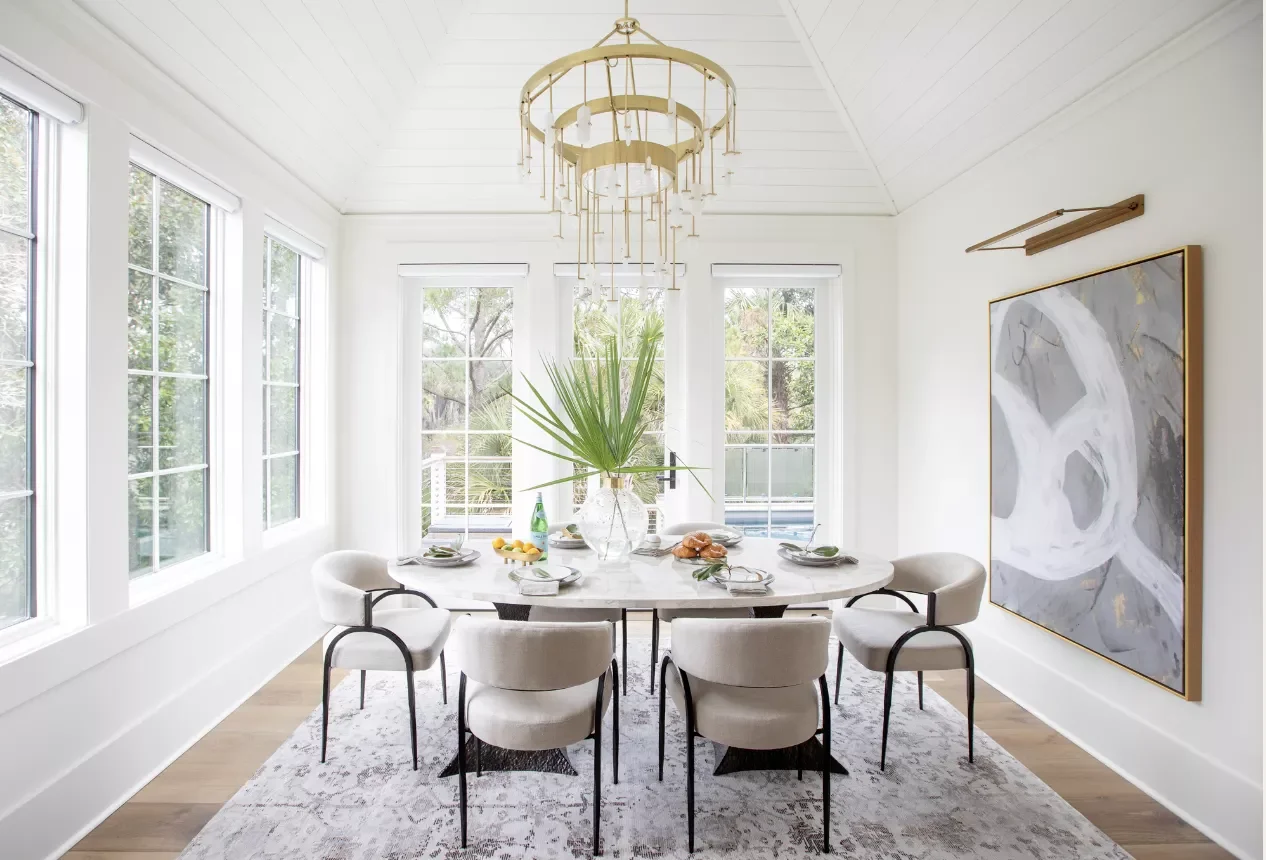 35 Beautiful Dining Room Rug Ideas That Will Transform Your Space 27 Try Cool a Traditional, Neutral Rug
