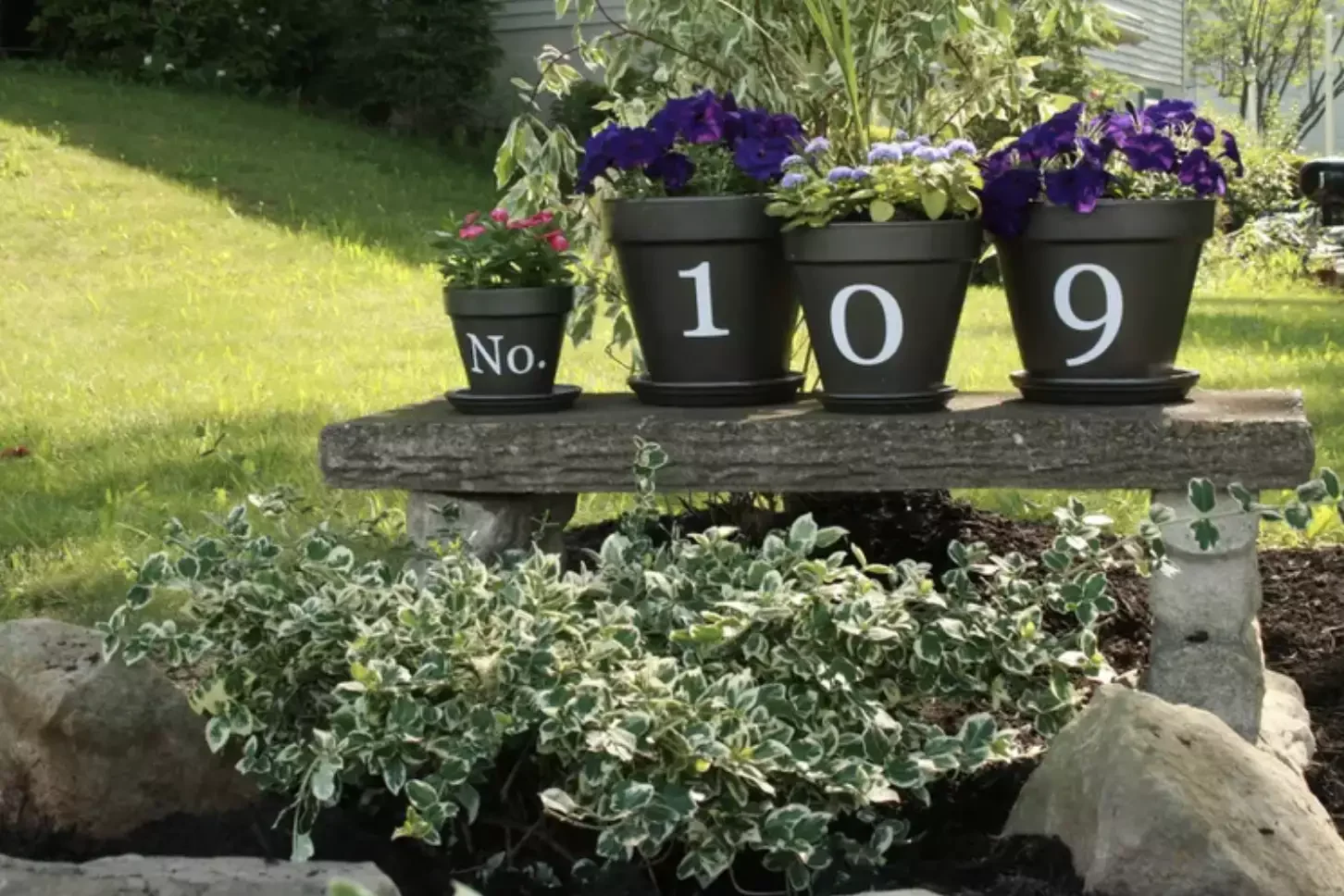 40 Creative House Number Ideas That Will Transform Your Home's Curb Appeal Try DIY Painted Planters