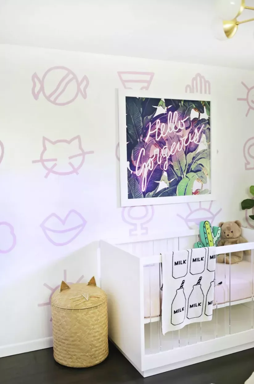 22 Creative Paint Ideas to Transform Your Child's Bedroom into a Playful Paradise 13 Try DIY Painted Wallpaper