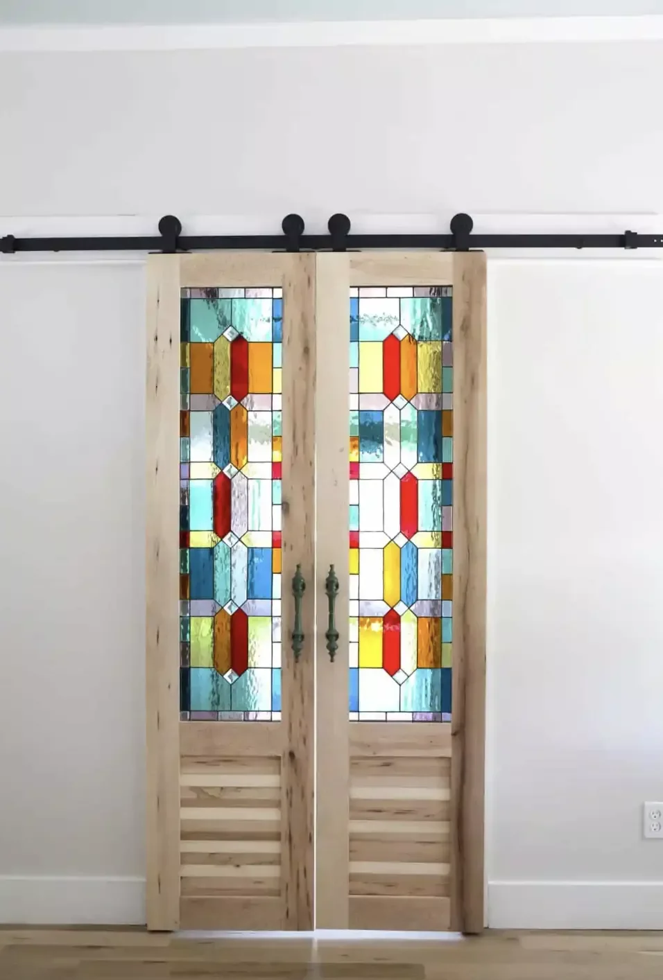 15 Beautiful Stained Glass Window Ideas to Transform Every Room in Your Home 3 Try DIYing This Double Door Addition