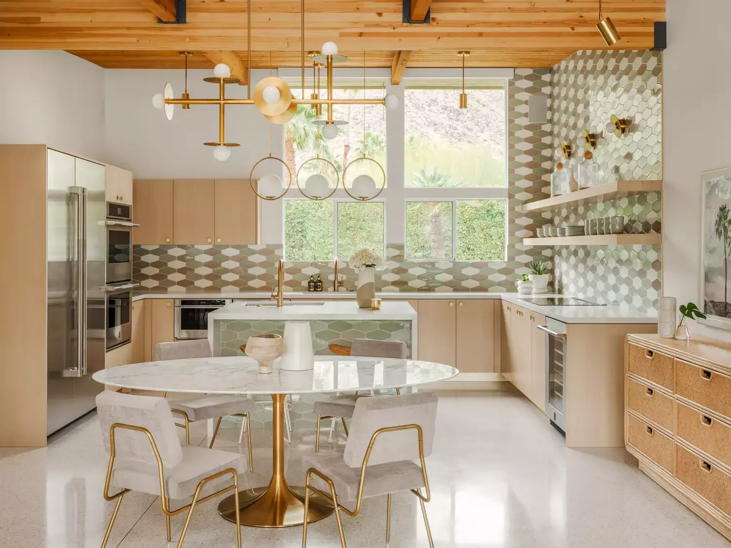 43 Stunning Midcentury Modern Kitchen Ideas to Transform Your Space 34 Try Earth-Toned Tile