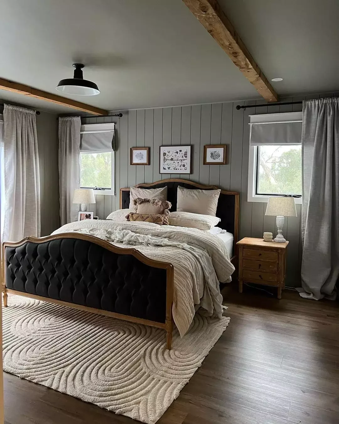 28 Rustic Curtain Ideas to Transform Your Home with Farmhouse Style 25 Try Green and Airy Gray
