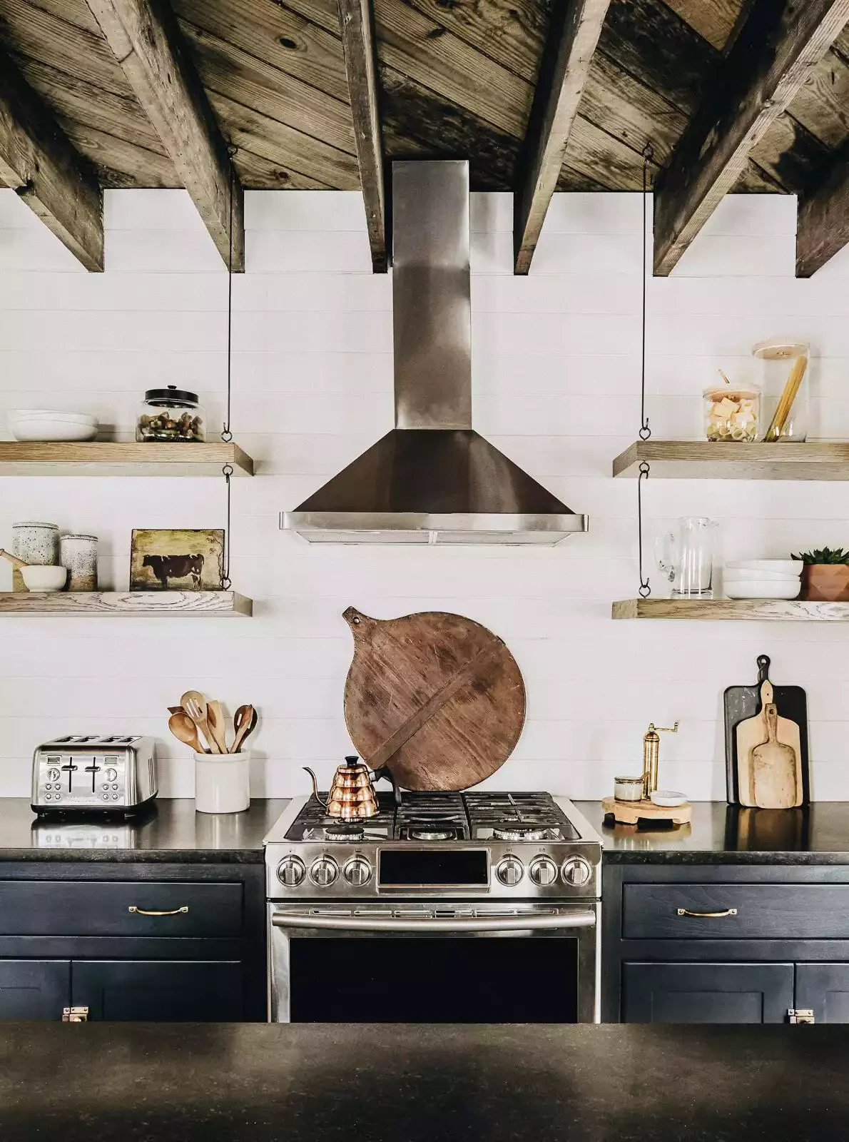 58 Smart Kitchen Organization Ideas That Will Transform Your Space Into a Clutter-Free Haven Try Hanging Shelves