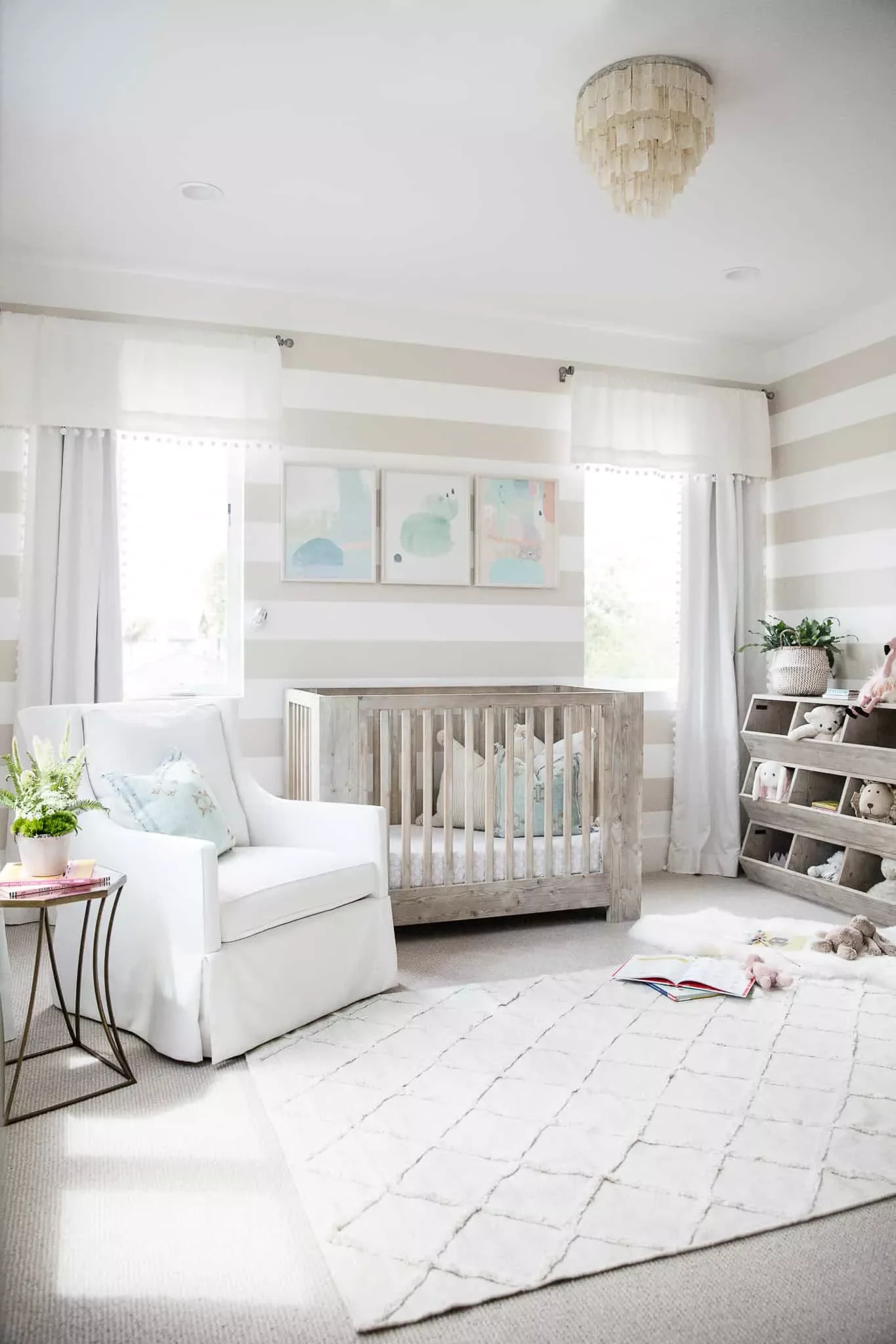 46 Nursery Design Ideas to Create Your Dream Baby Room 32 Try Horizontal Stripes