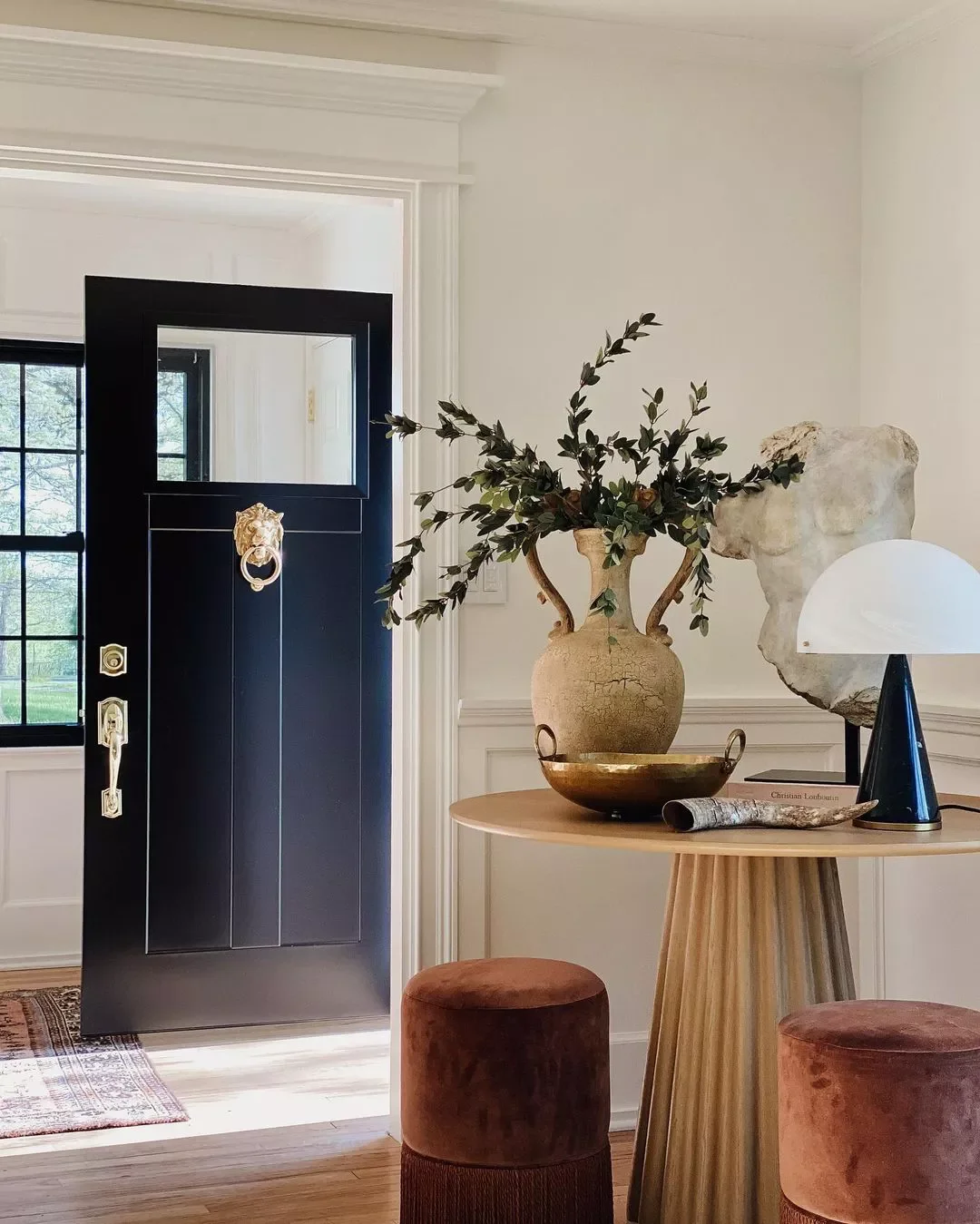 30 Stunning Entryway Table Styling Ideas That Welcome You Home 8 Try Out a Sculpture