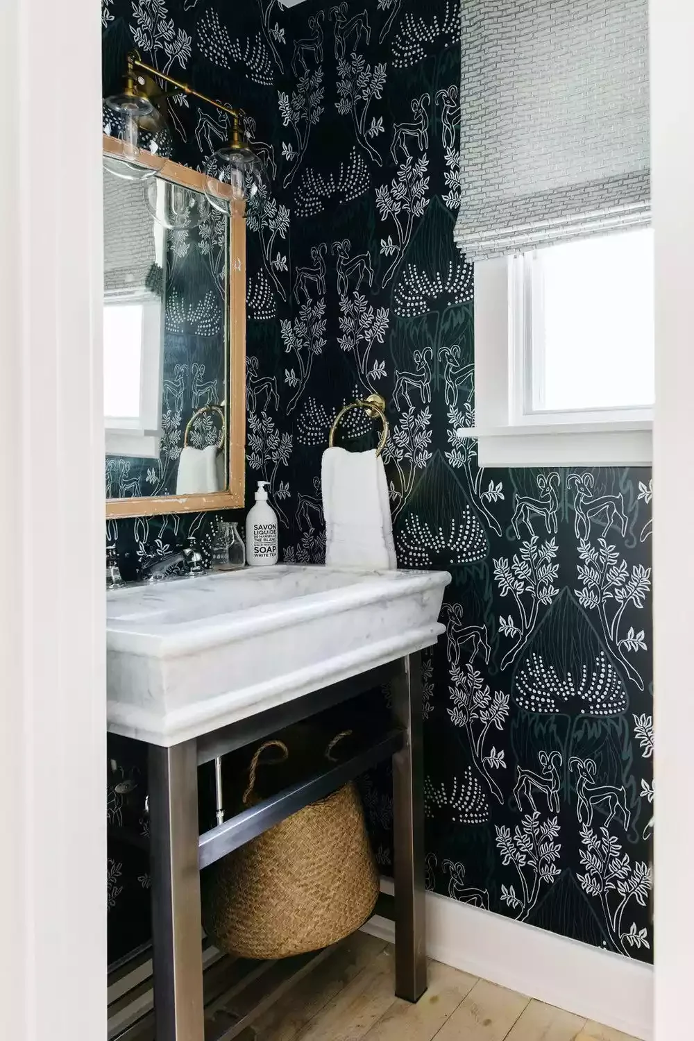 65 Clever Small Bathroom Ideas That Will Transform Your Tiny Space 25 Try Patterned Window Shades