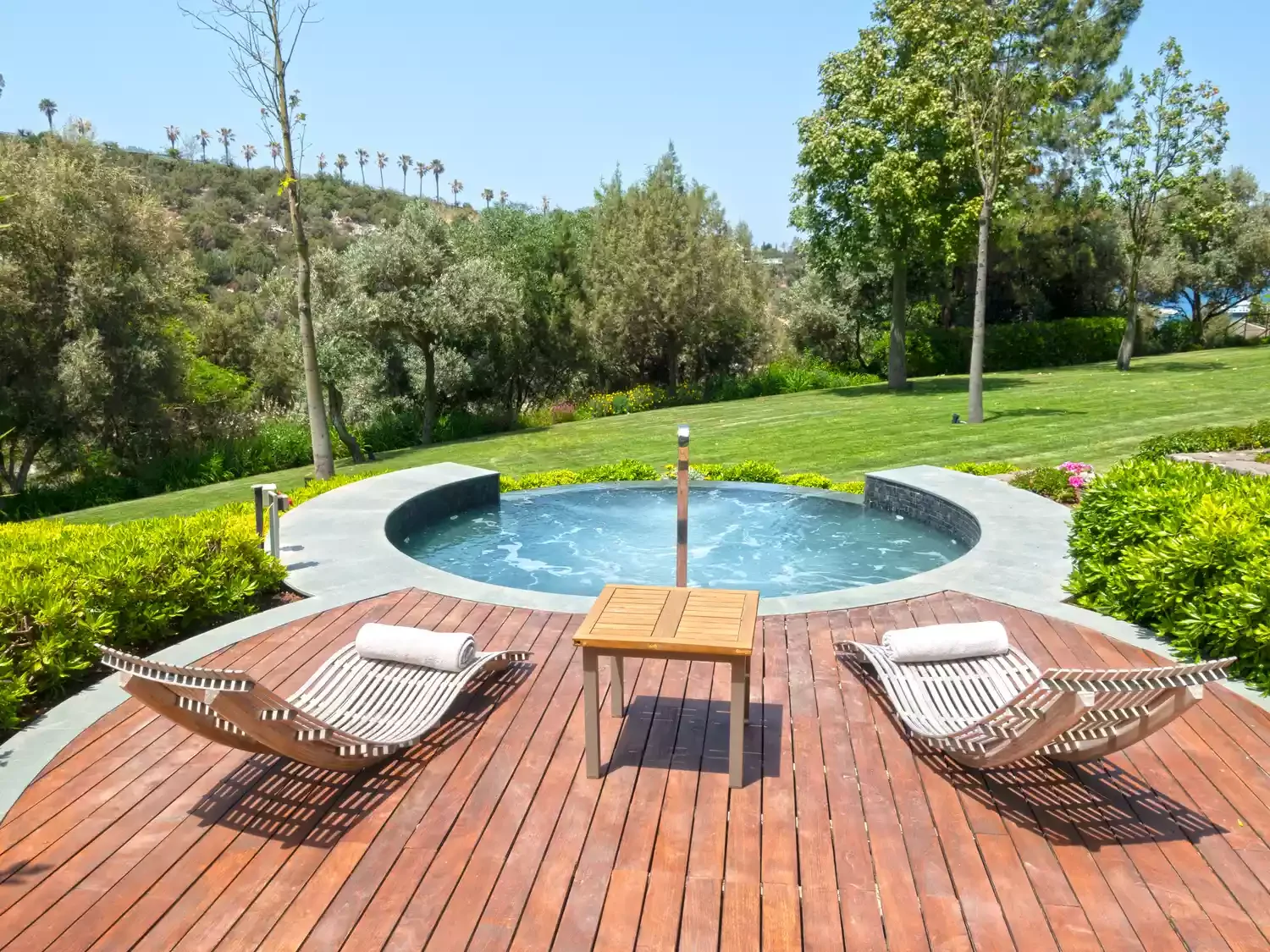 37 Brilliant Above-Ground Pool Deck Ideas That Won't Break Your Budget 10 Try Poured Concrete