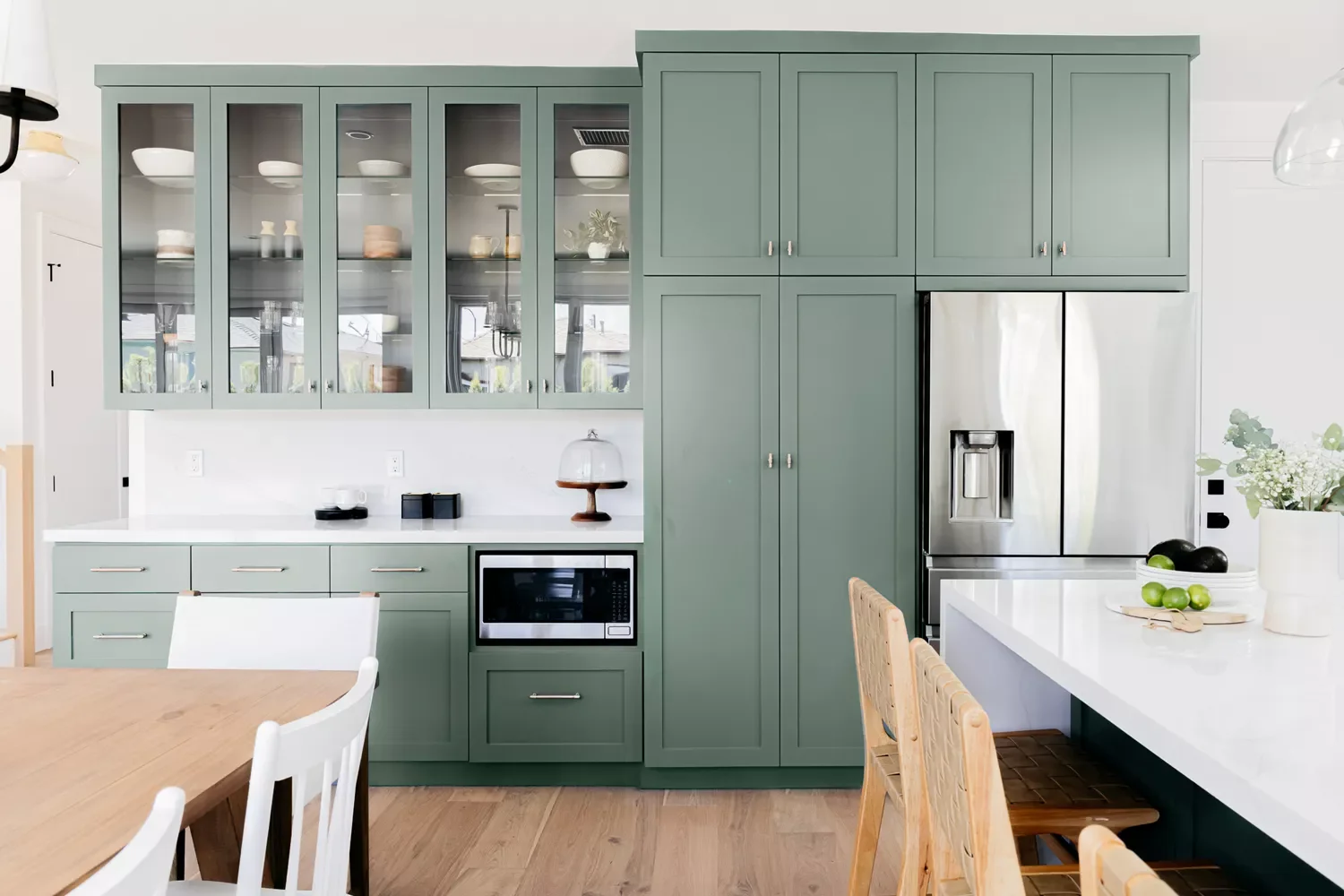 37 Stunning Green Kitchen Cabinet Ideas That Will Transform Your Space Try Silver Hardware